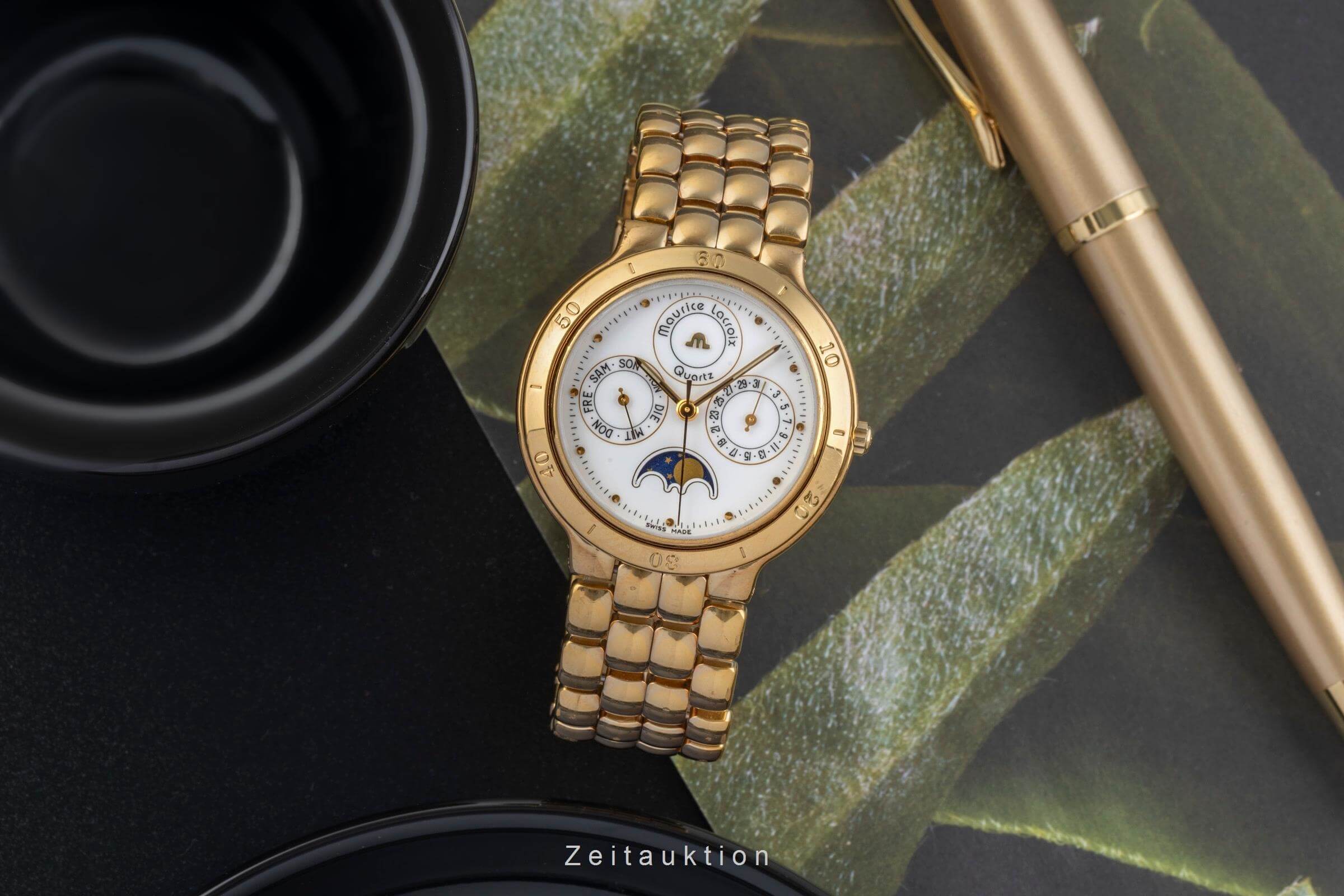 Maurice Lacroix Phase de Lune gilt-brass quartz Ref. 35198 | 2405855