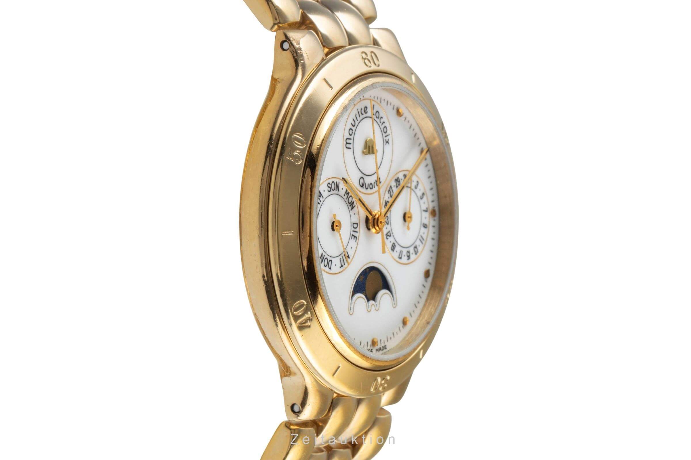 Maurice Lacroix Phase de Lune  gilt-brass quartz men's watch 35198  [2405855]
