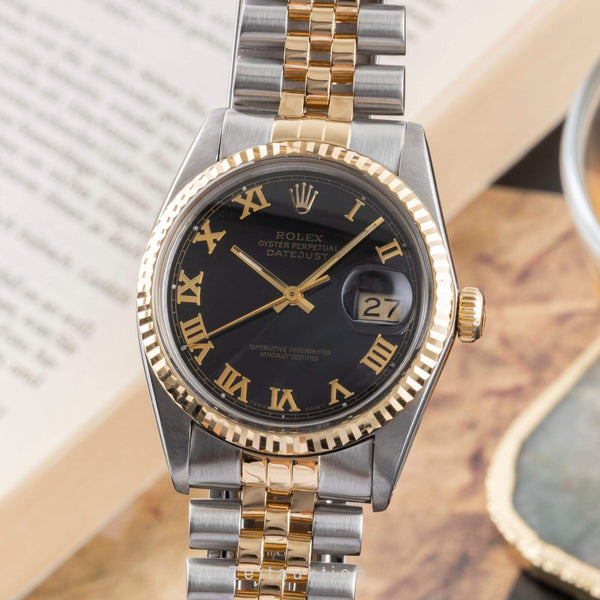 Rolex Datejust acero / oro automático reloj para caballeros 16013  [2405903]