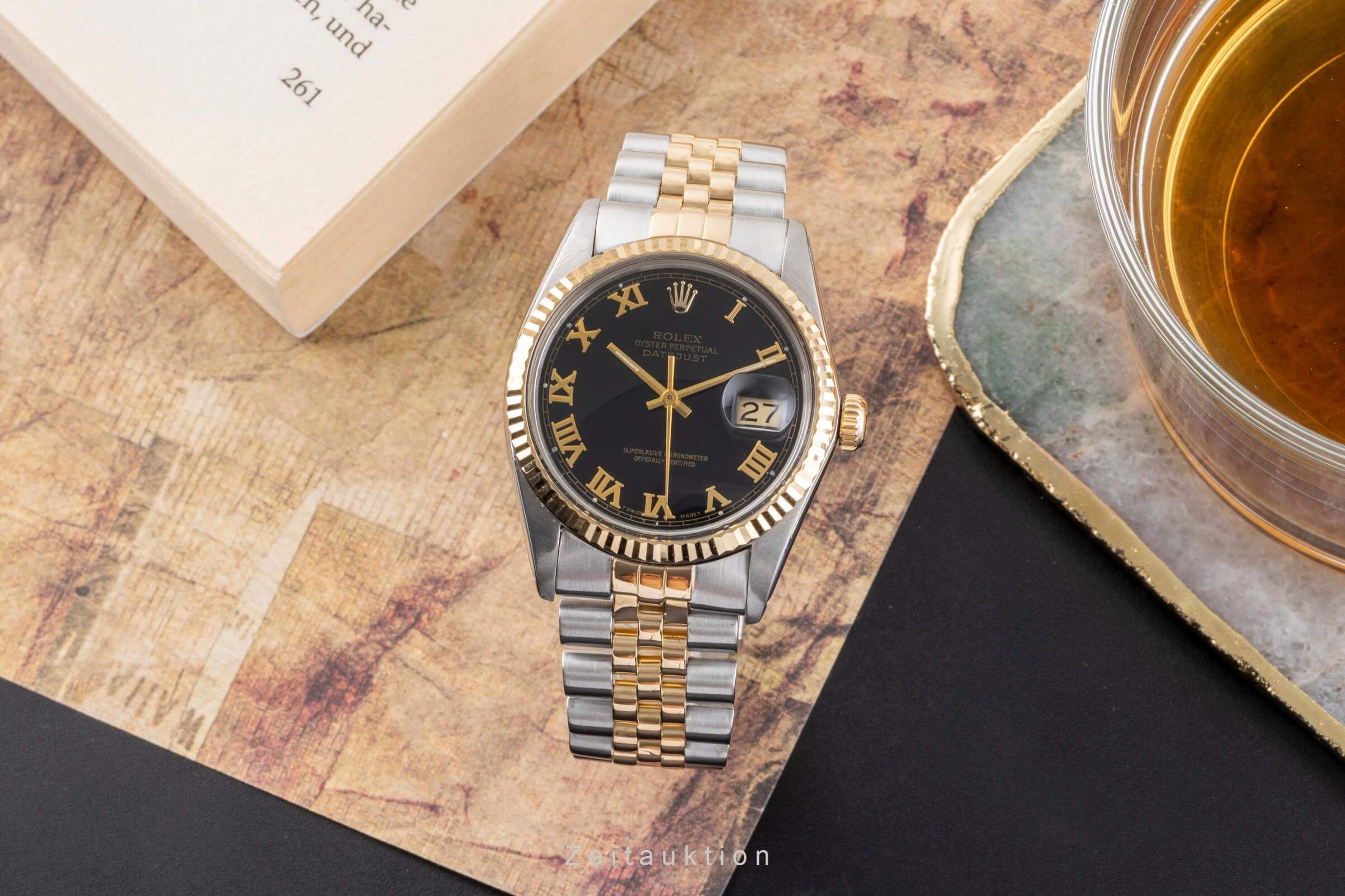 Rolex Datejust acero / oro automático reloj para caballeros 16013  [2405903]