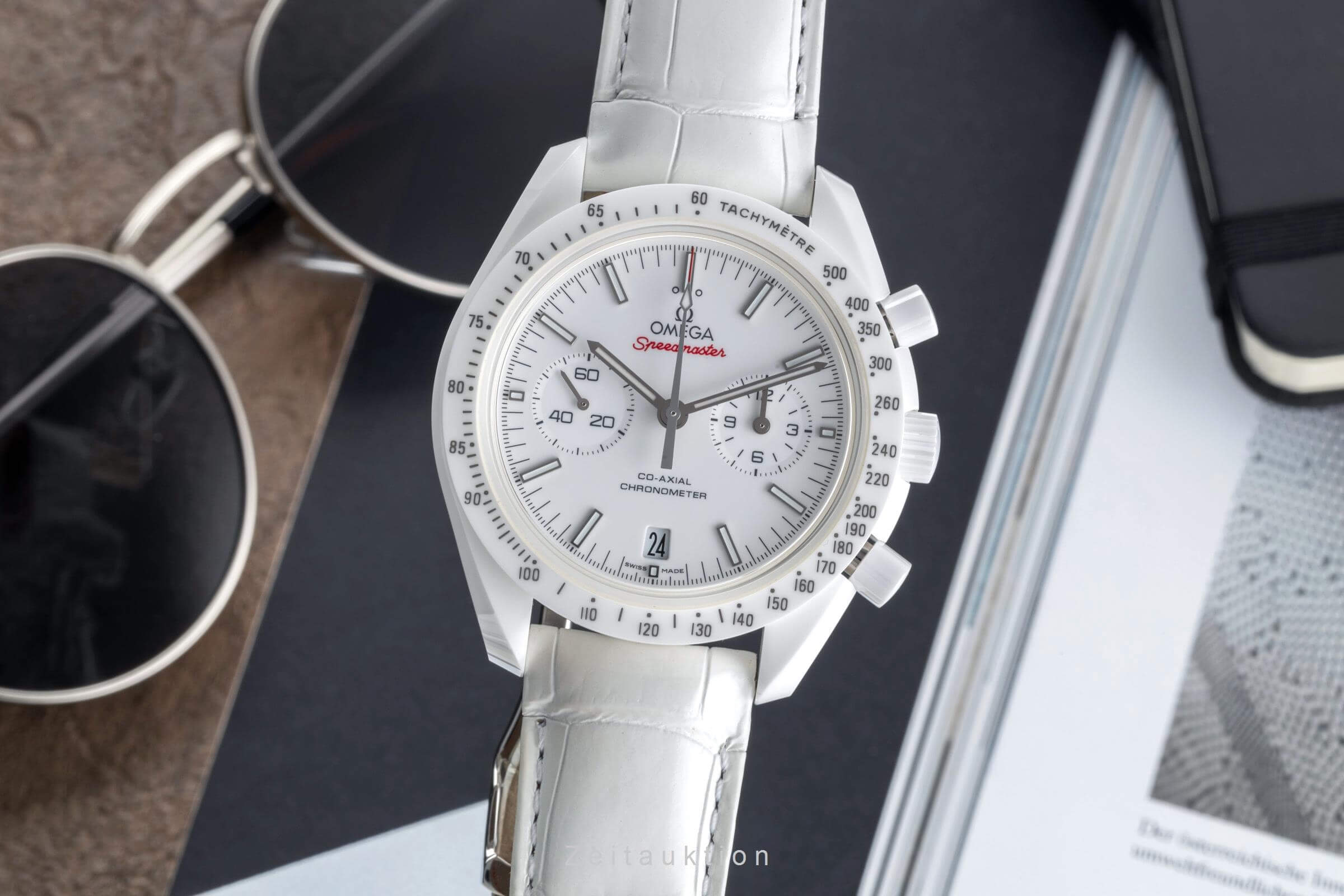 Omega Speedmaster Moonwatch chronograph ceramic automatic men's watch 311.93.44.51.04.002 LP: 13900EUR  [2405927]