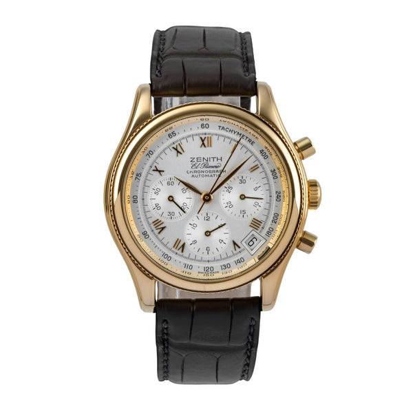 Zenith El Primero chronographe or 18 ct automatique montre pour hommes 06-0210-400  [2406012]