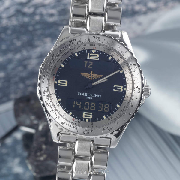 Breitling Chronospace steel quartz men's watch A56011  [2406075]