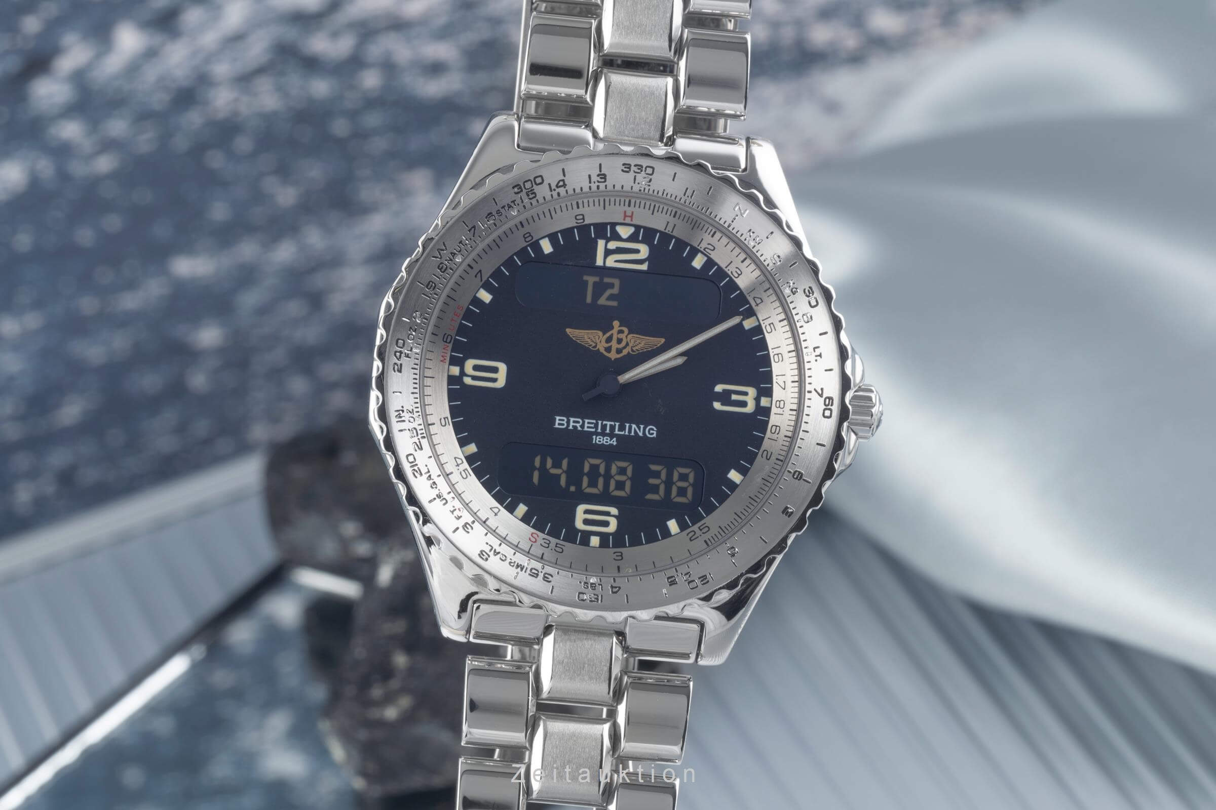Breitling Chronospace steel quartz men's watch A56011  [2406075]
