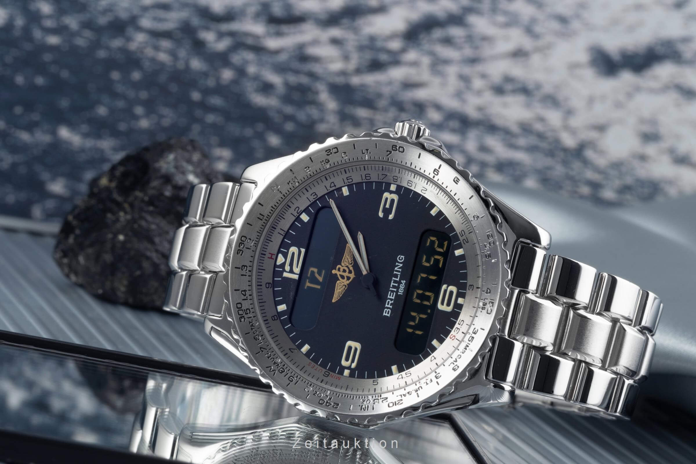 Breitling Chronospace steel quartz men's watch A56011  [2406075]