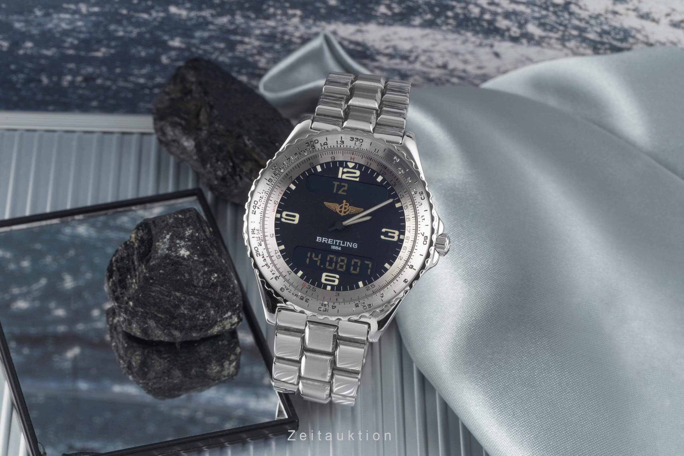 Breitling Chronospace steel quartz men's watch A56011  [2406075]