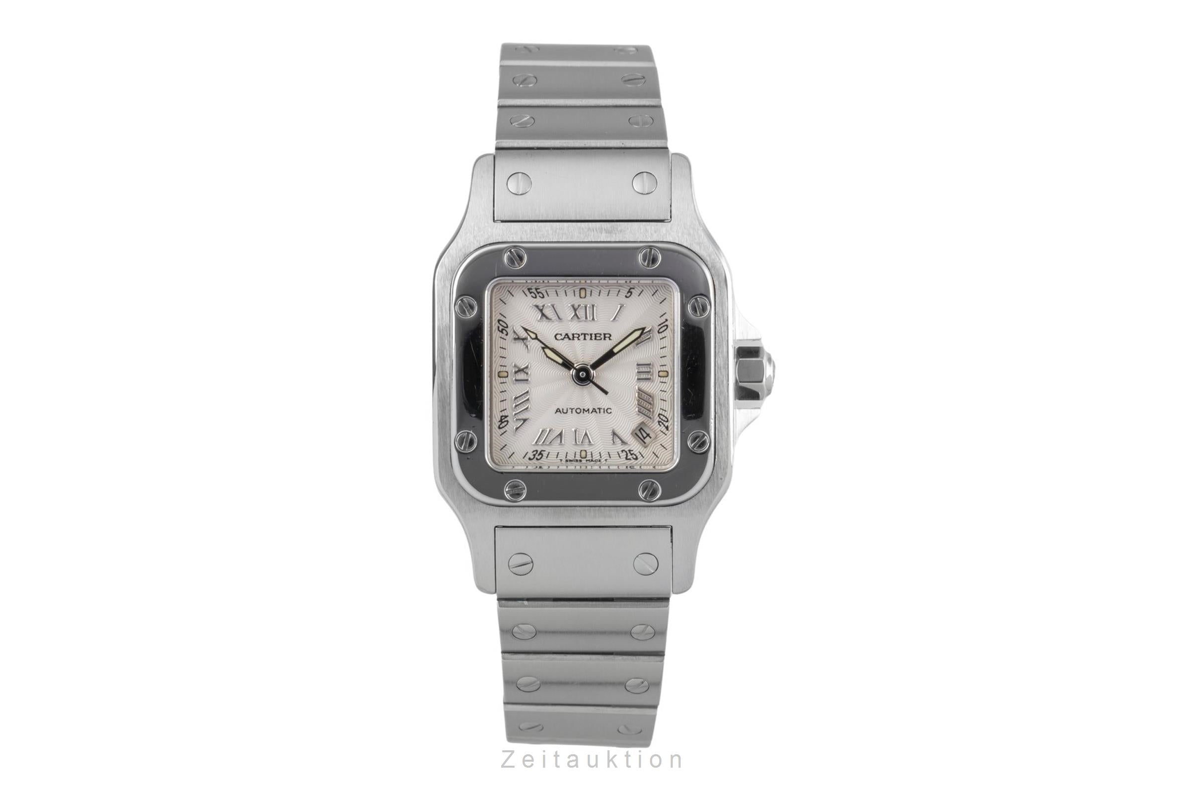 Cartier Santos acero automático reloj para damas  W20044D6  [2406091]