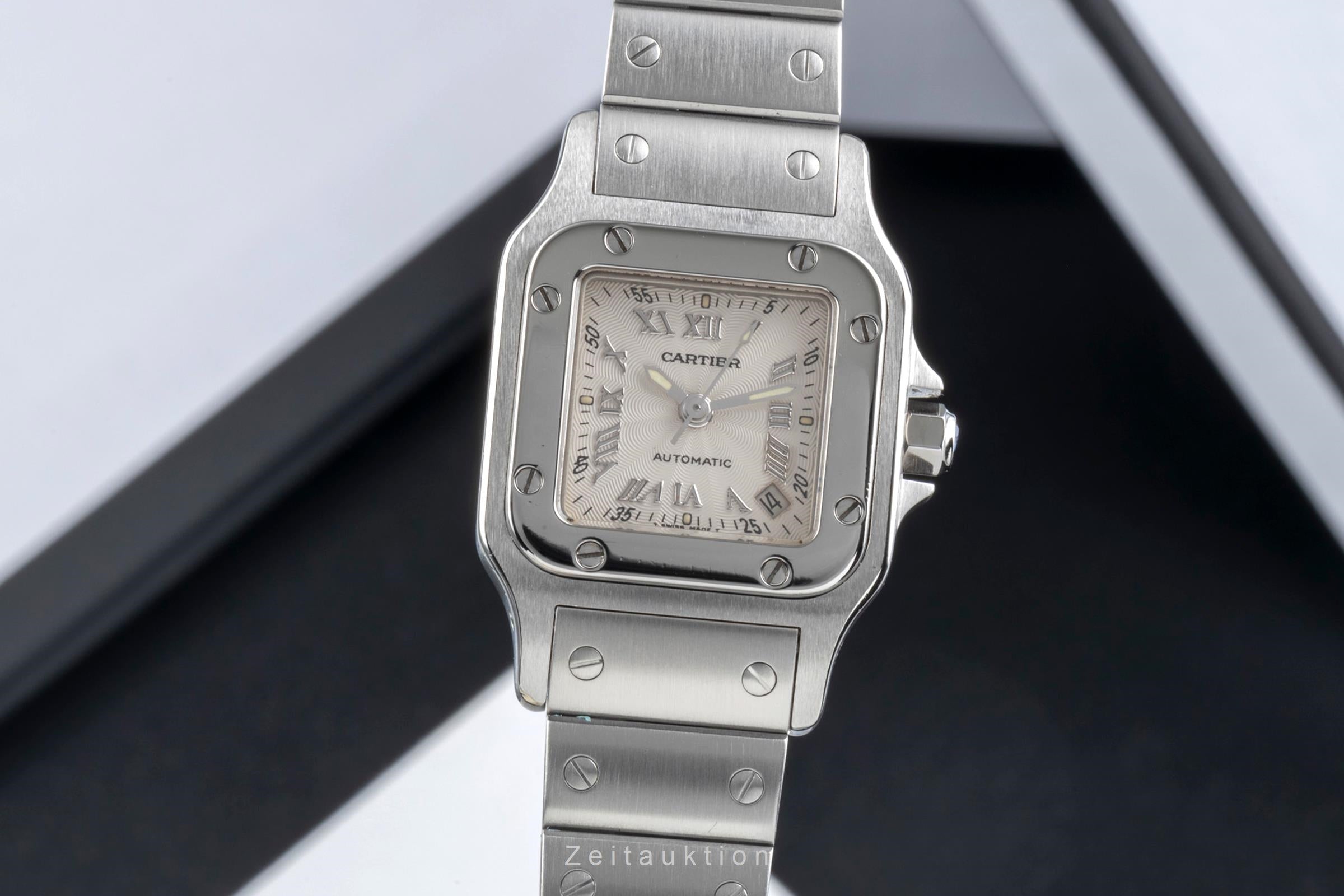 Cartier Santos acero automático reloj para damas  W20044D6  [2406091]