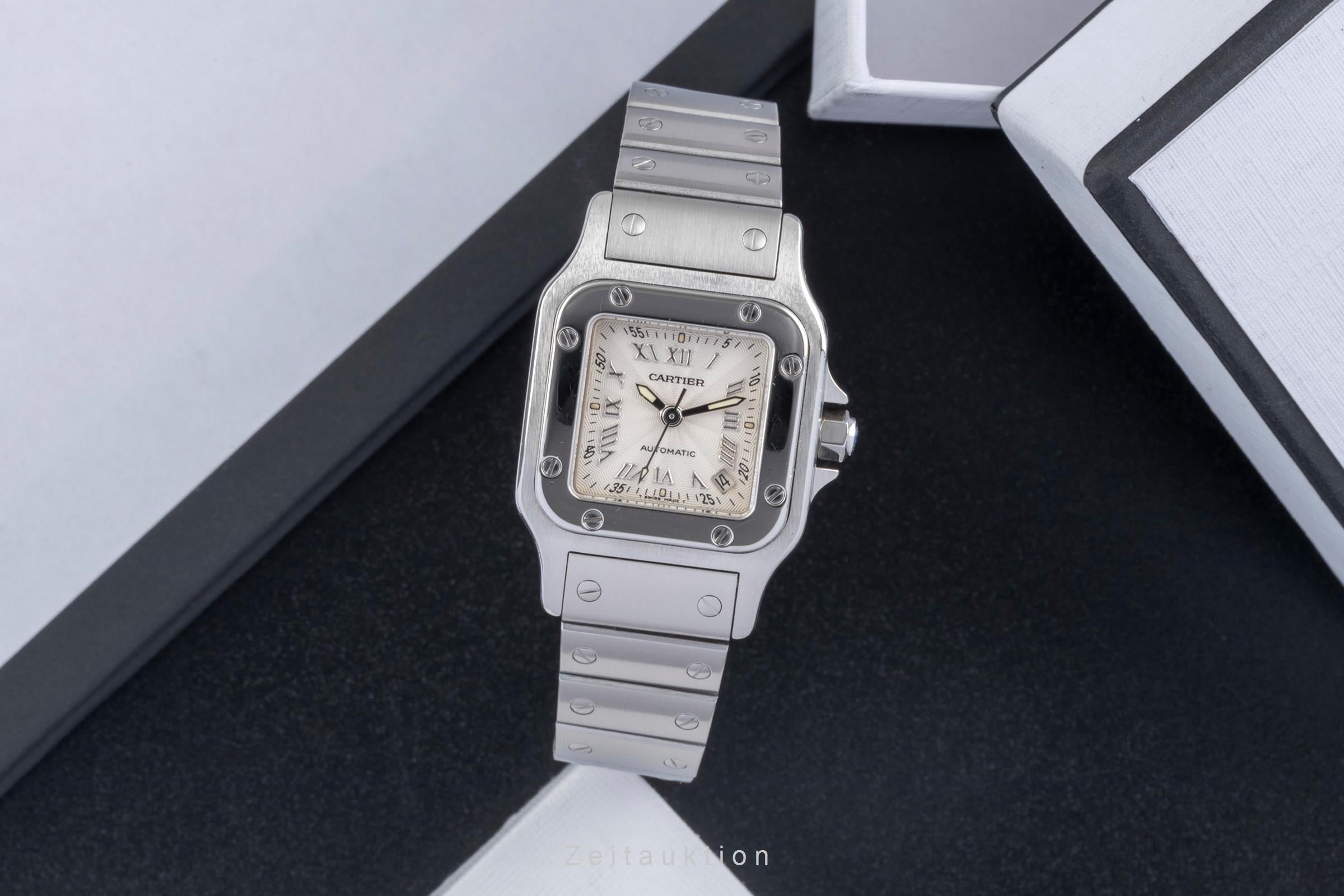 Cartier Santos acero automático reloj para damas  W20044D6  [2406091]