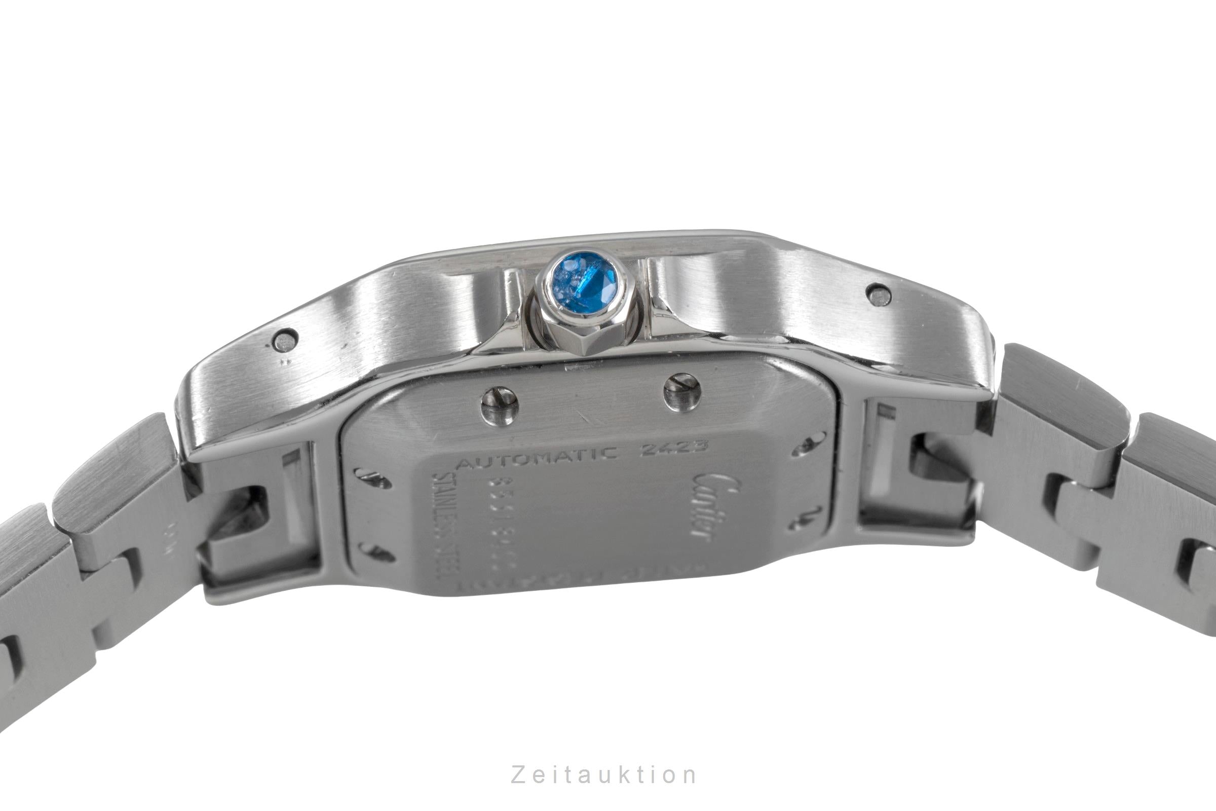 Cartier Santos acero automático reloj para damas  W20044D6  [2406091]