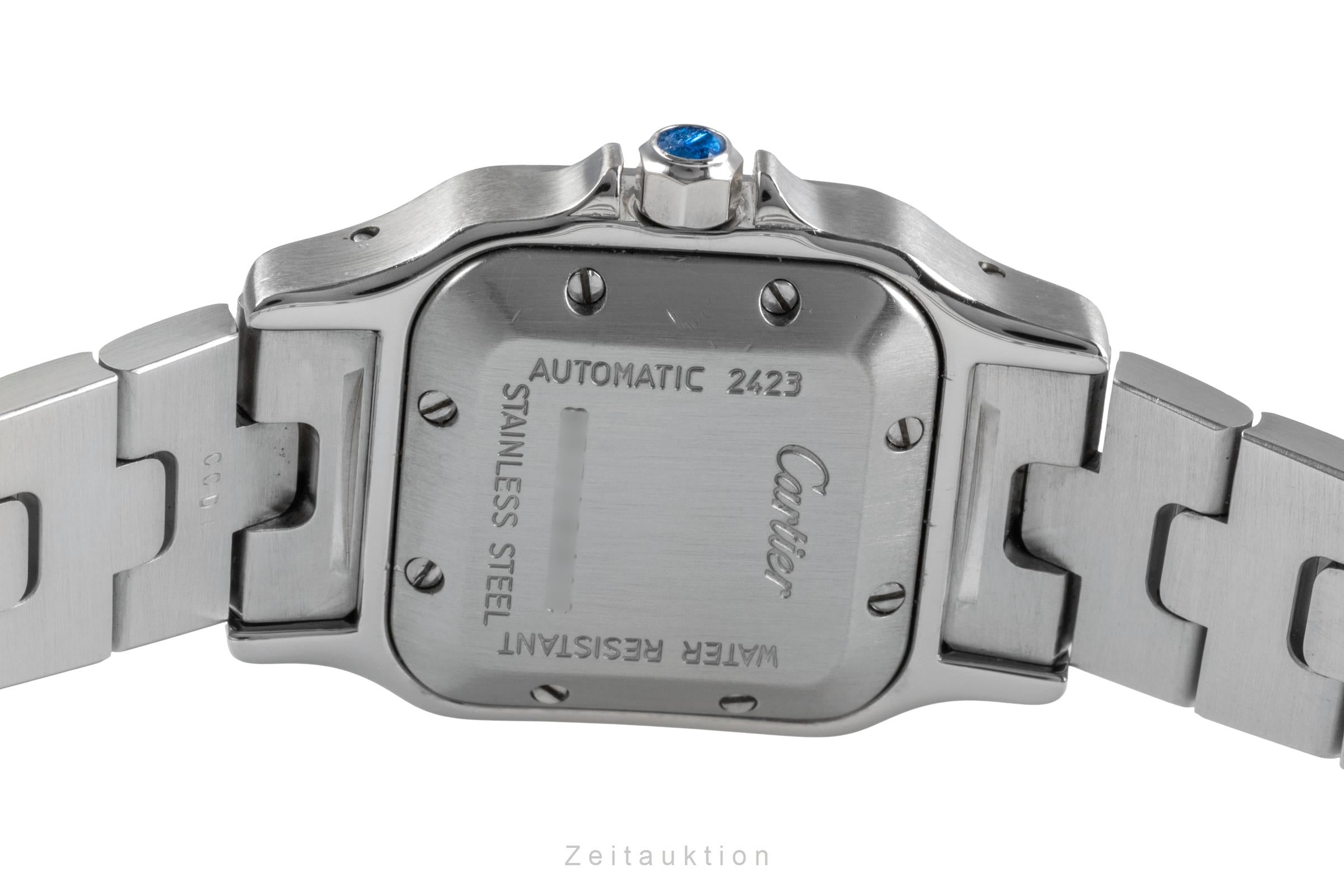 Cartier Santos acero automático reloj para damas  W20044D6  [2406091]