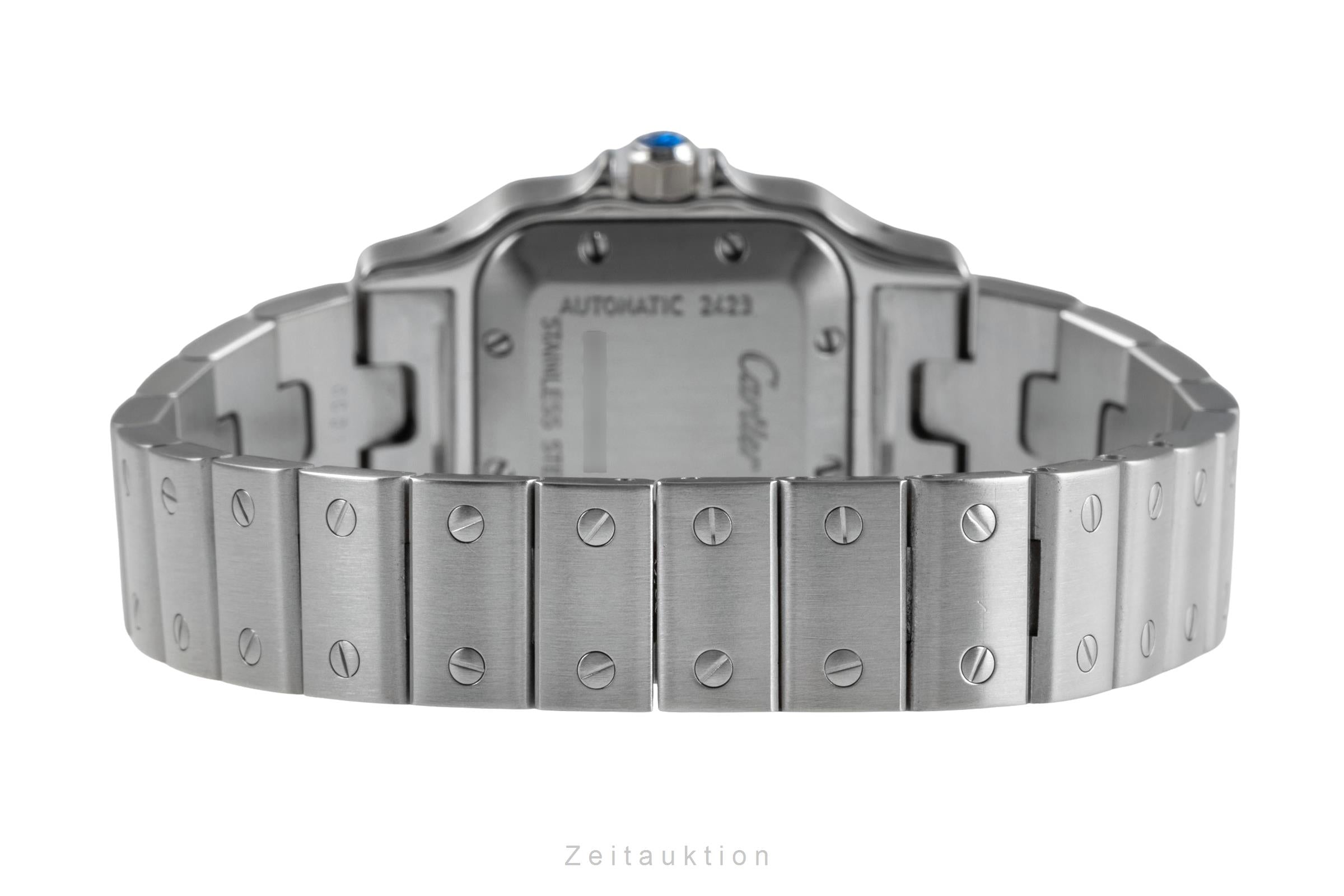 Cartier Santos acero automático reloj para damas  W20044D6  [2406091]