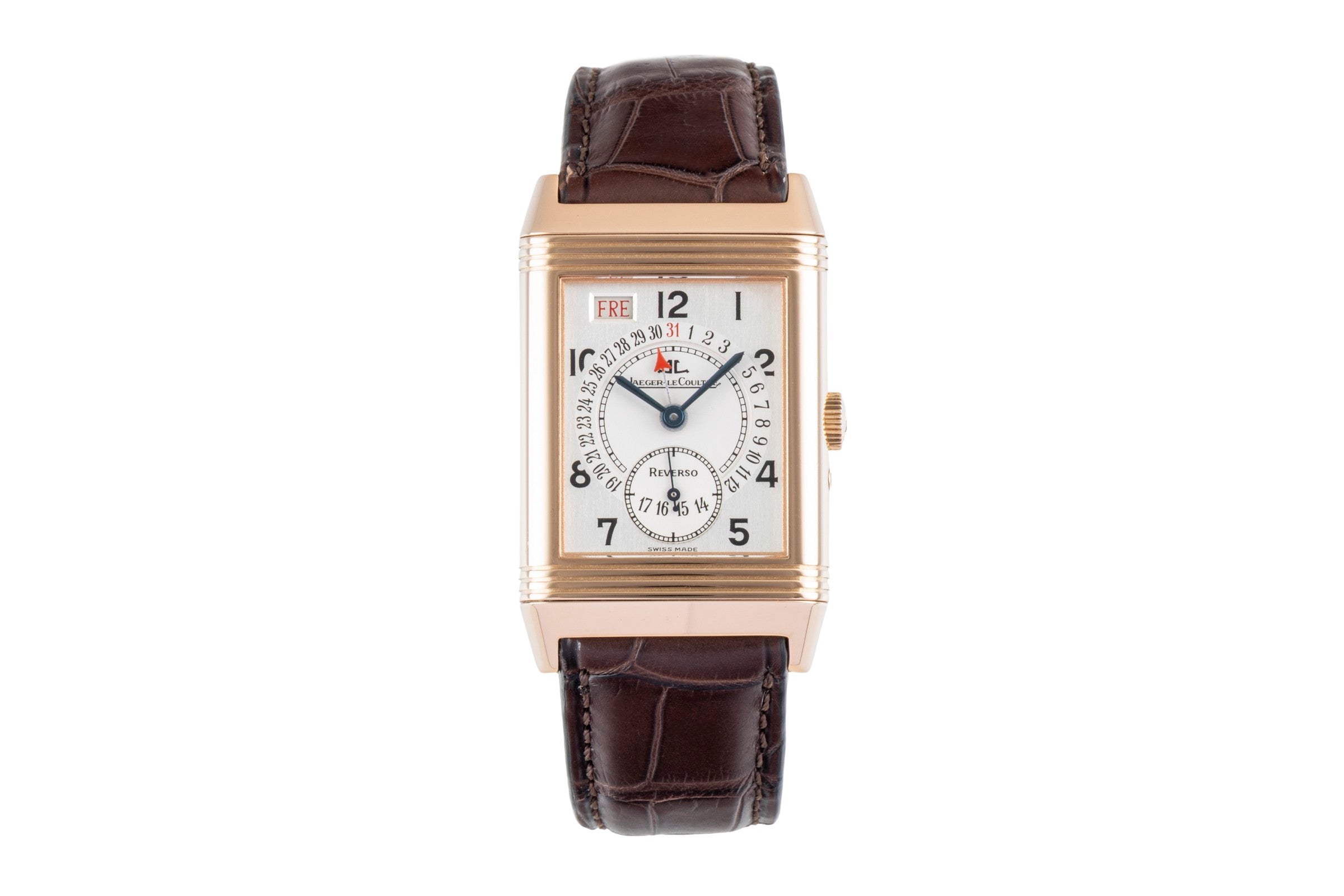 Jaeger LeCoultre Reverso 18 ct red gold manual winding men's watch 270.2.36 Q273242A  [2406120]