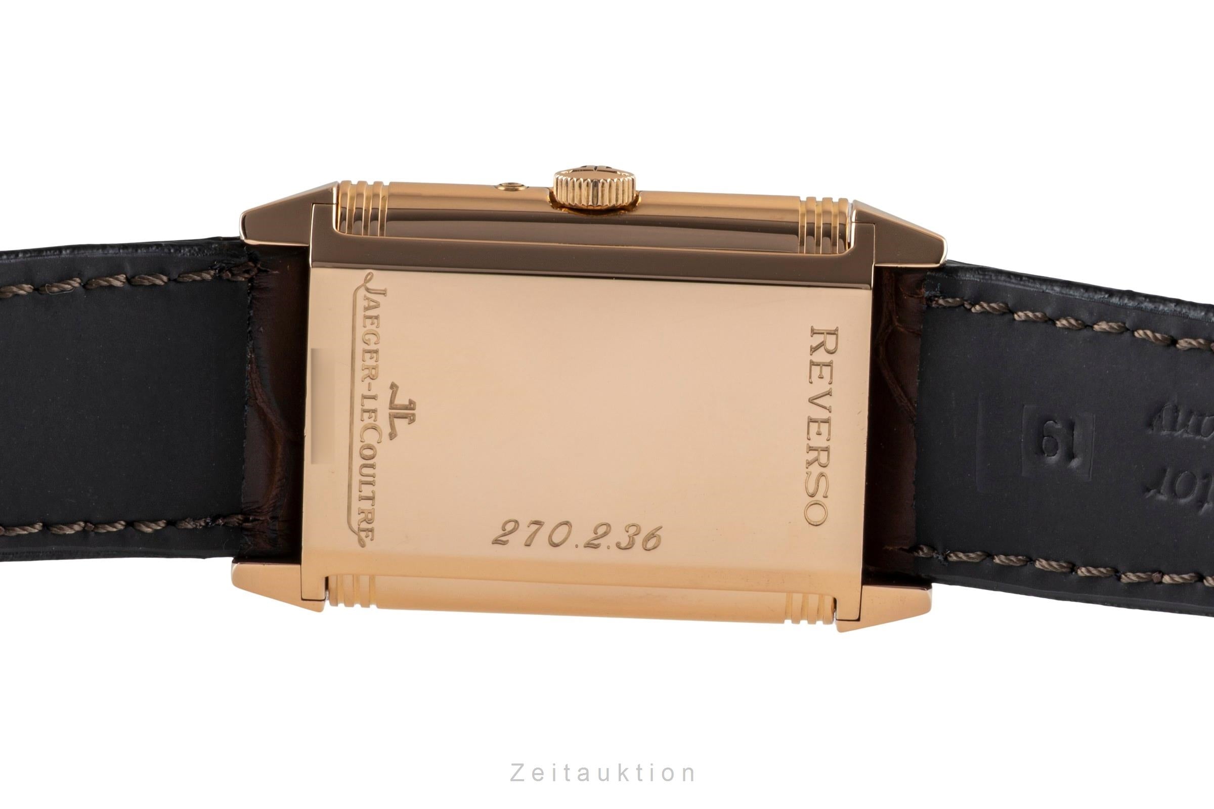 Jaeger LeCoultre Reverso oro rosado de 18 quilates cuerda manual reloj para caballeros 270.2.36 Q273242A  [2406120]