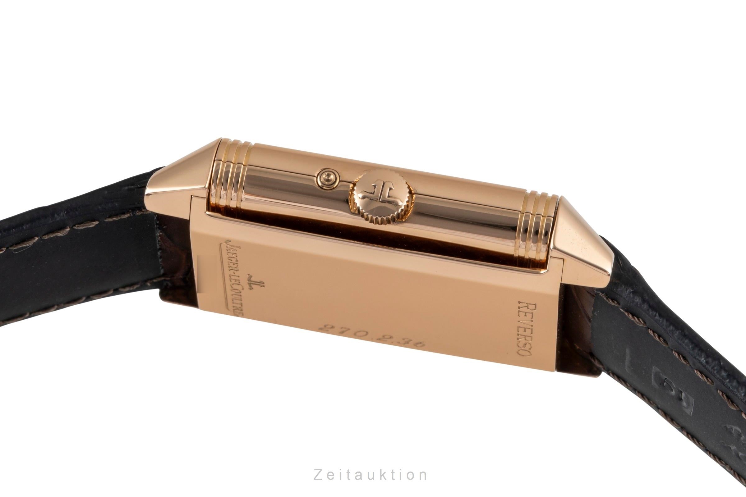 Jaeger LeCoultre Reverso oro rosado de 18 quilates cuerda manual reloj para caballeros 270.2.36 Q273242A  [2406120]