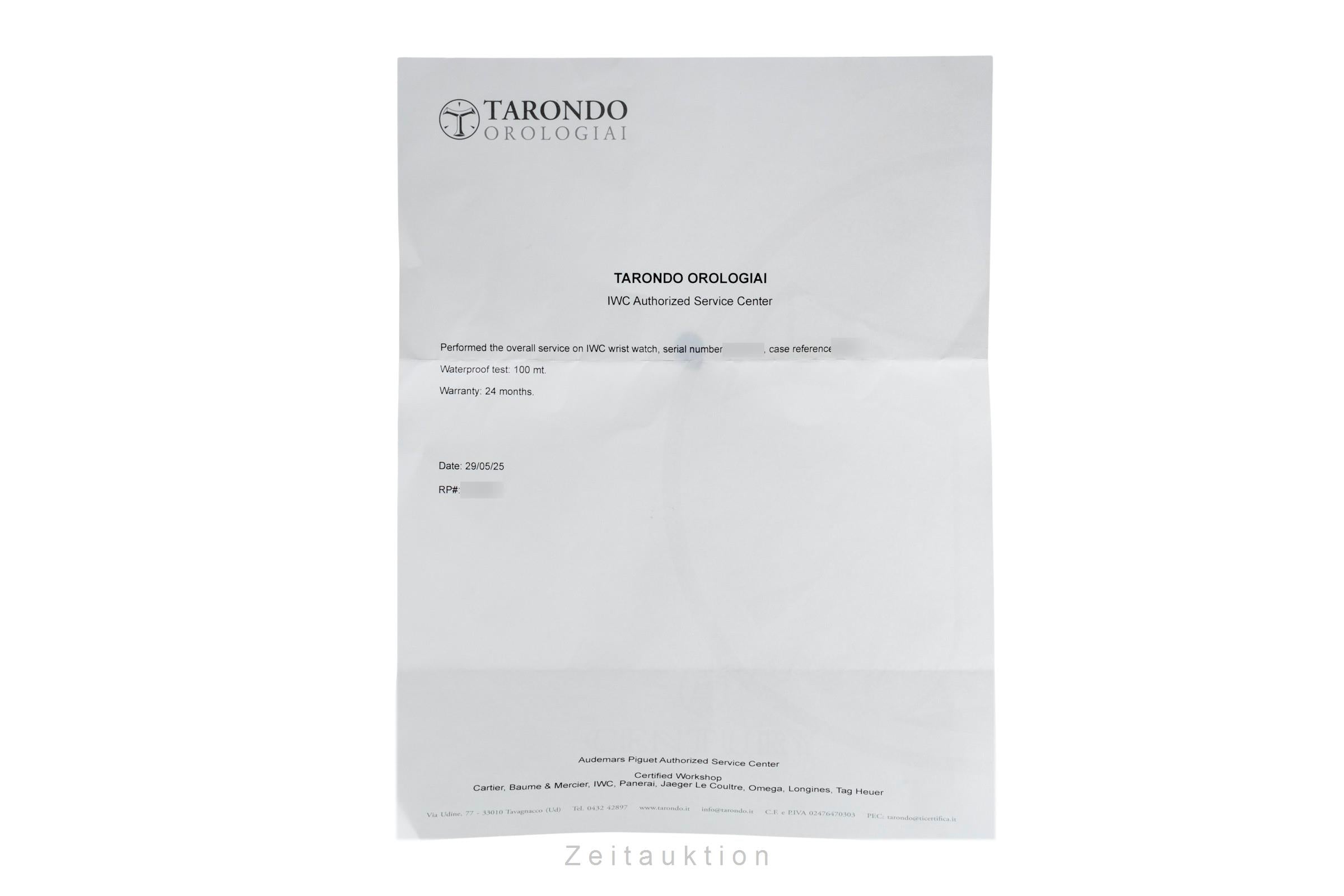 IWC Yachtclub chronographe acier automatique montre pour hommes IW390210 LP: 12900EUR  [2406170]