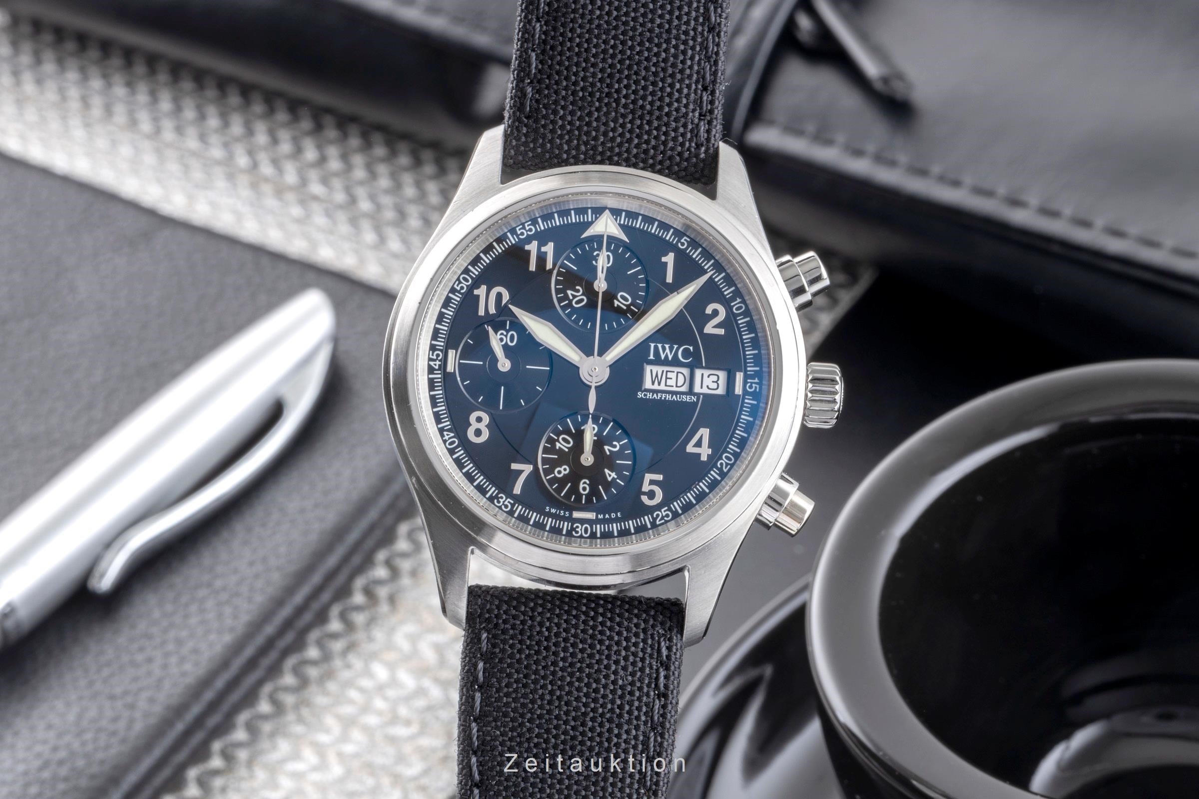 IWC Spitfire chronograph steel automatic men's watch IW370613  [2406185]