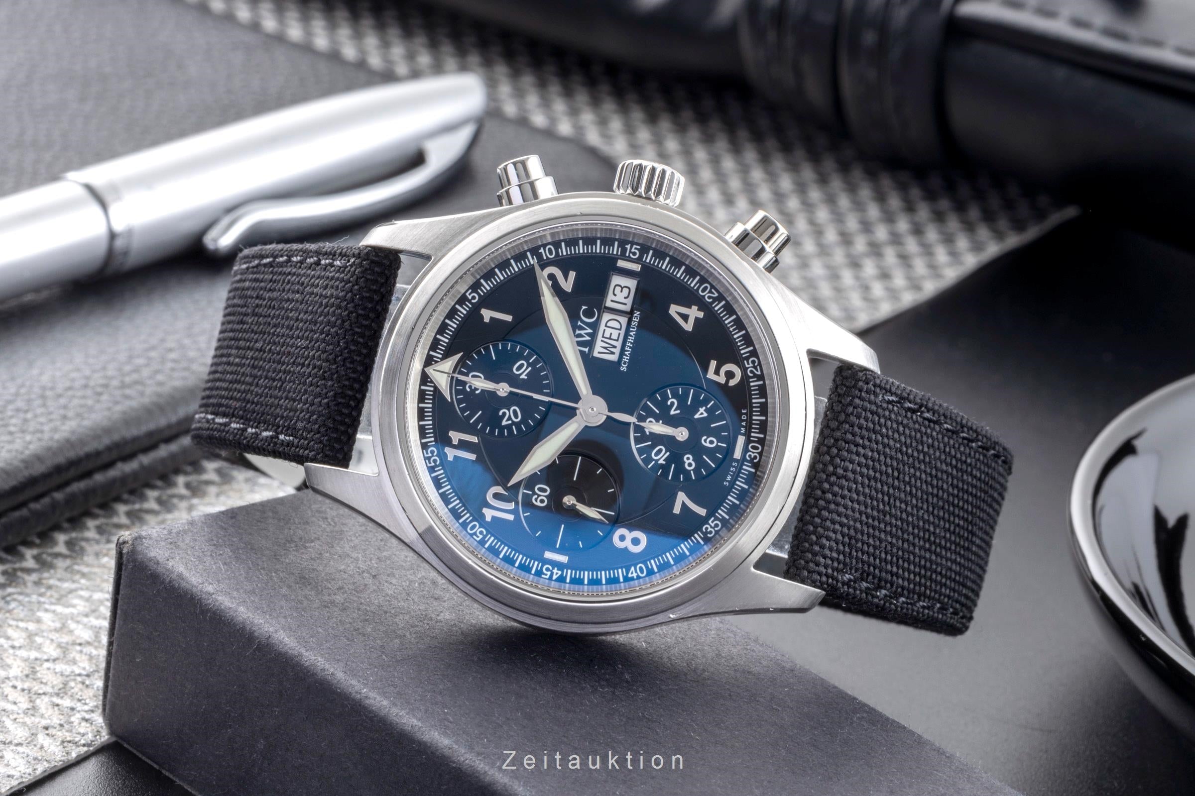 IWC Spitfire chronograph steel automatic men's watch IW370613  [2406185]