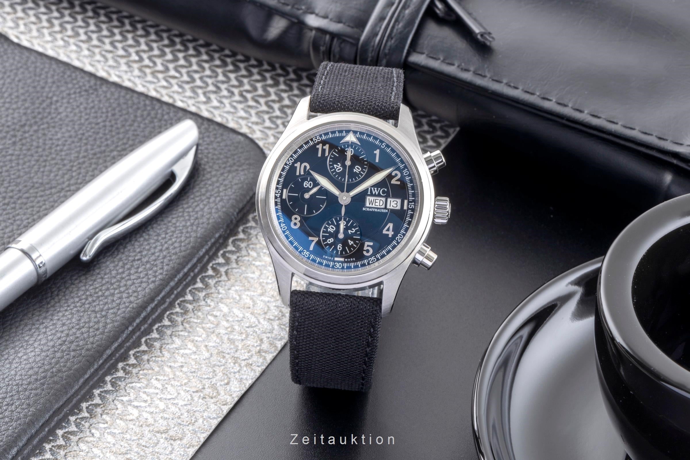 IWC Spitfire chronograph steel automatic men's watch IW370613  [2406185]