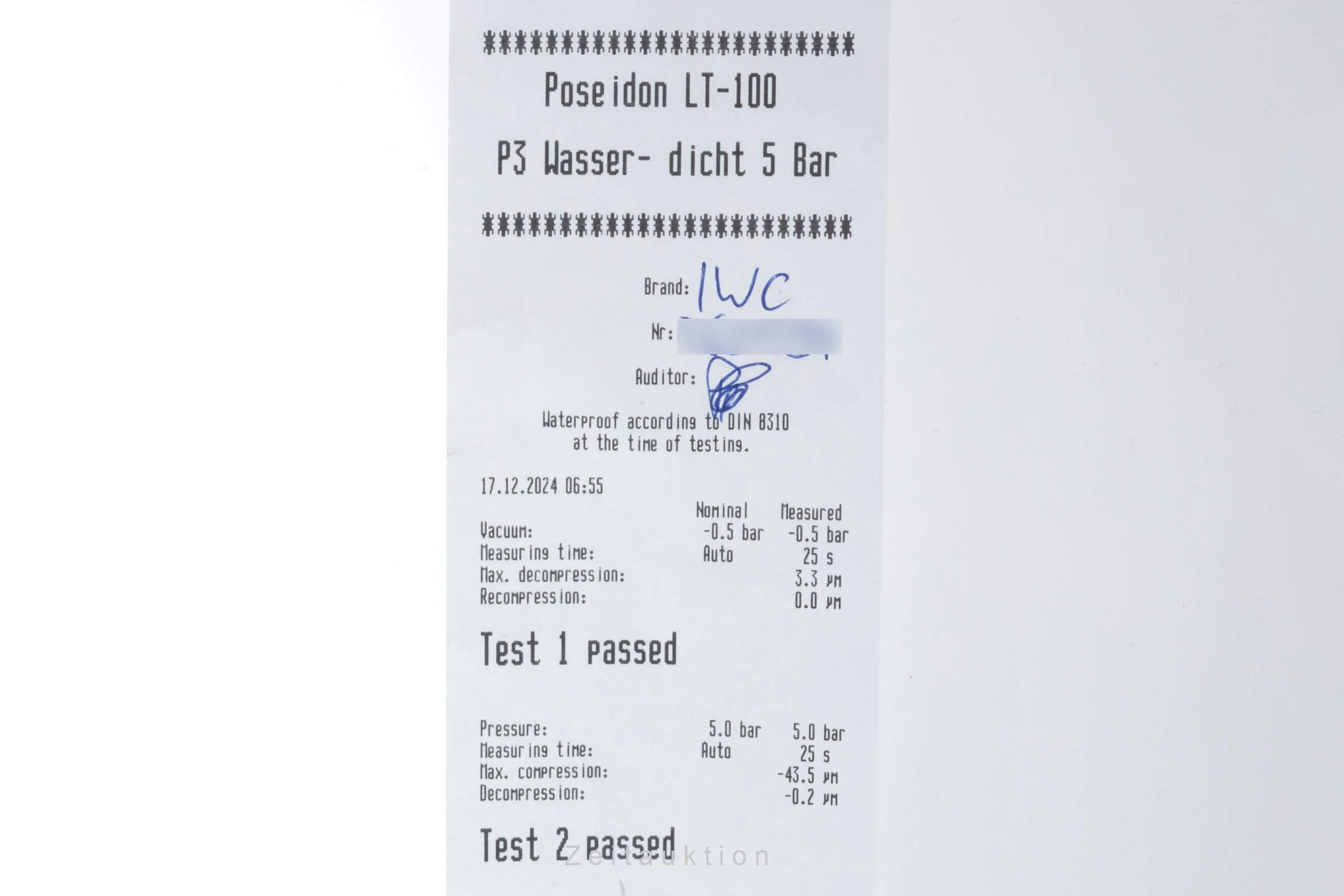 IWC Mark XVIII acero automático reloj para caballeros IW327003  [2406342]