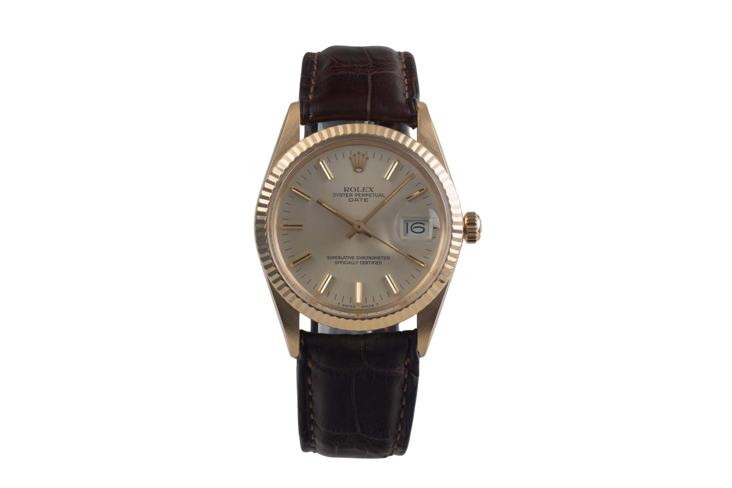 Rolex Date oro 18 ct automatismo orologio da uomo 15038  [2406355]