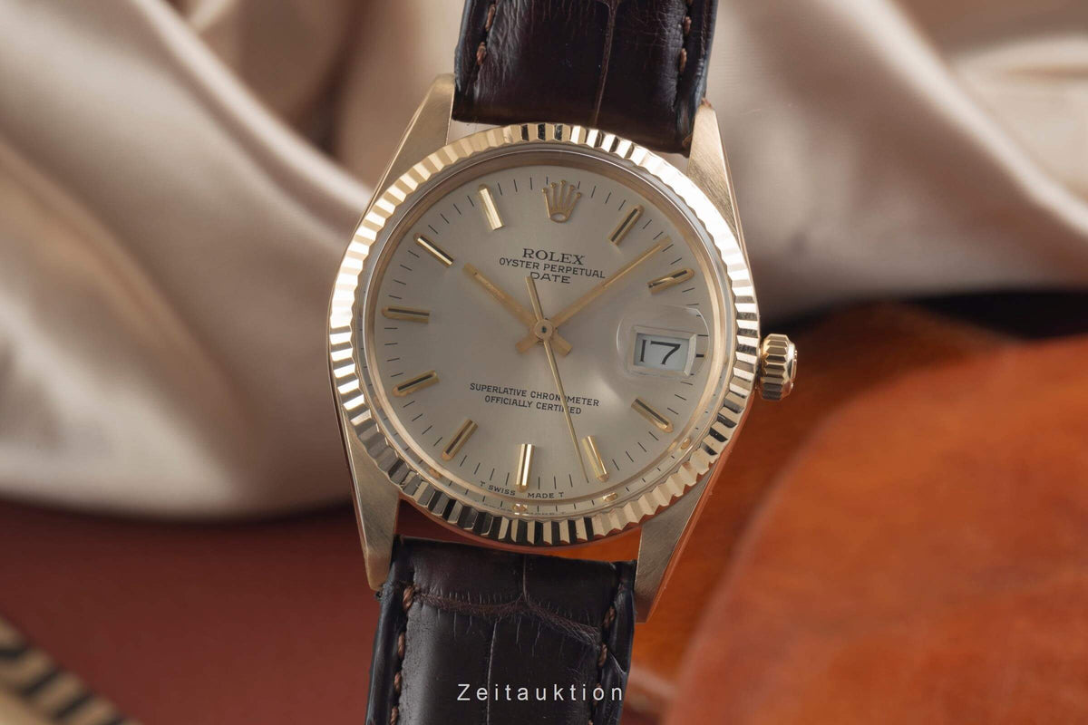 Rolex Date 18 ct gold automatic men's watch 15038  [2406355]