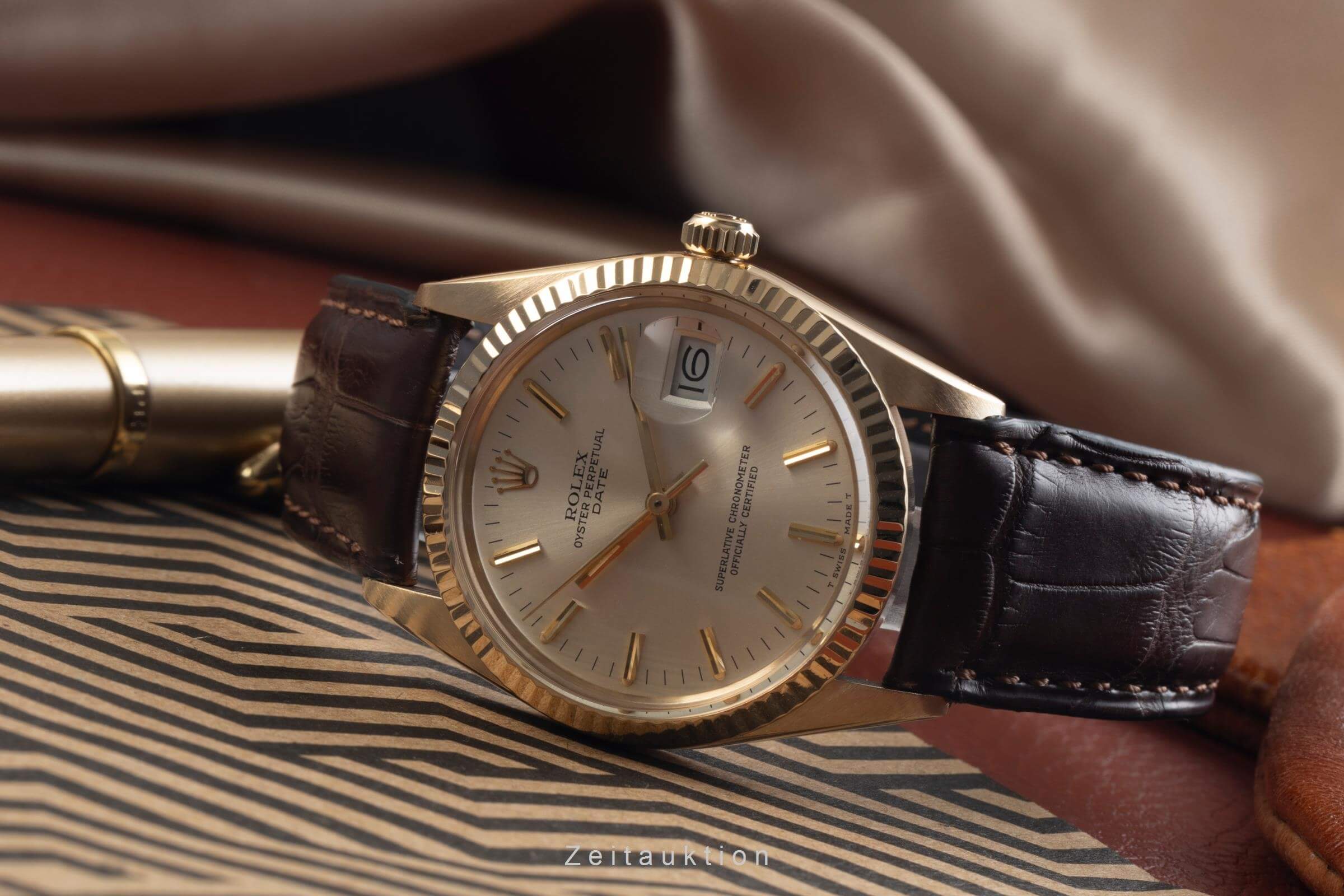 Rolex Date oro 18 ct automatismo orologio da uomo 15038  [2406355]