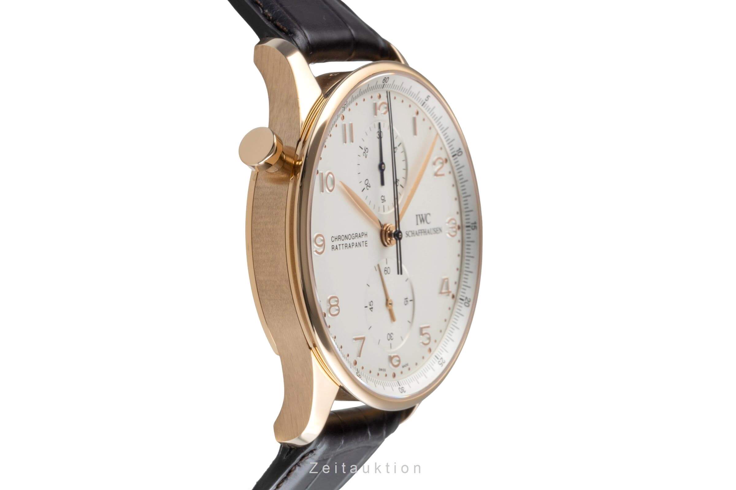 IWC Portugieser chronograph 18 ct red gold manual winding men's watch IW371203  [2406376]