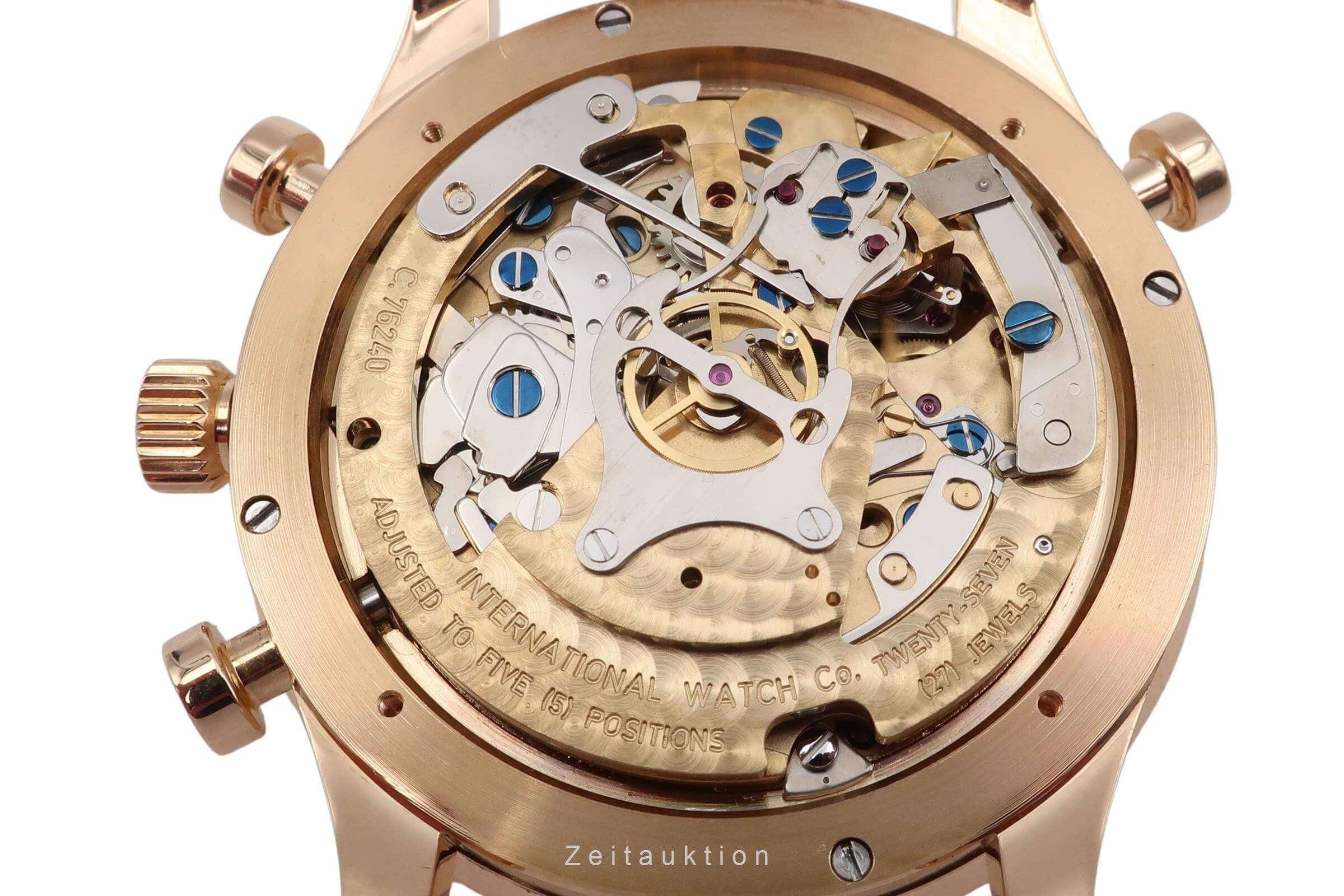 IWC Portugieser chronograph 18 ct red gold manual winding men's watch IW371203  [2406376]