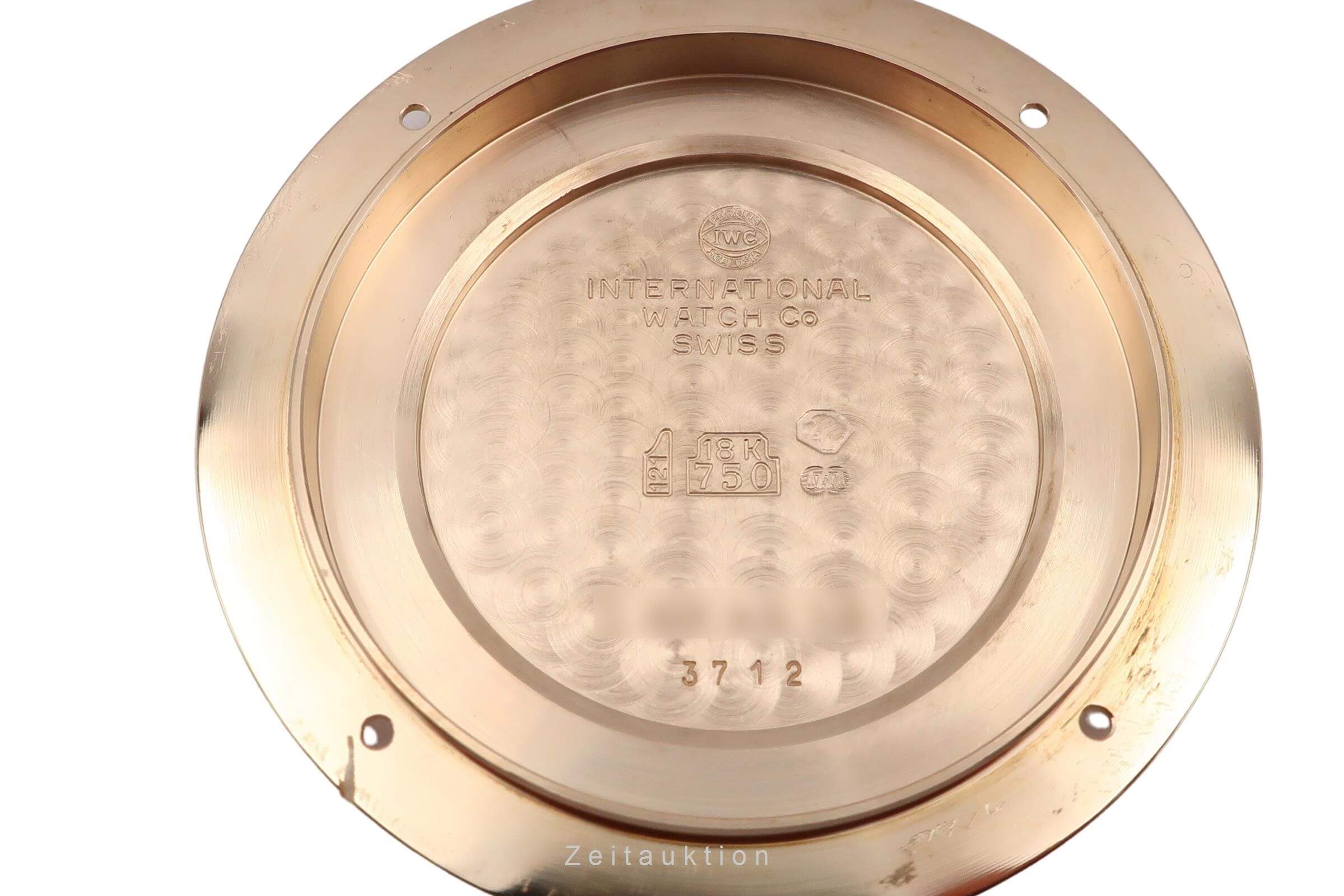 IWC Portugieser chronograph 18 ct red gold manual winding C