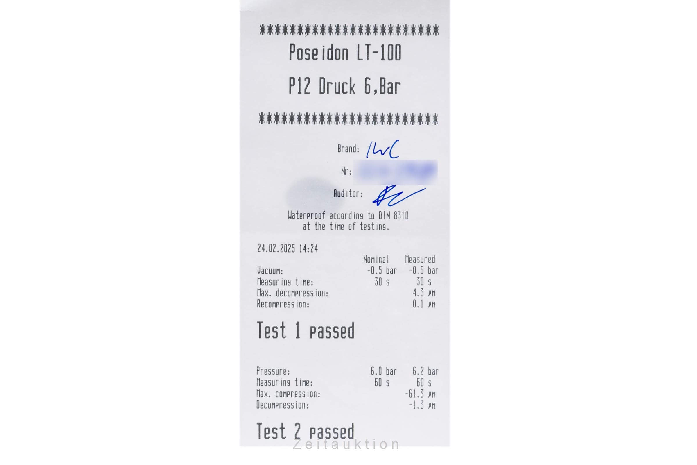 IWC Mark XVI acero automático reloj para caballeros IW325505 LP: 5700EUR  [2406392]