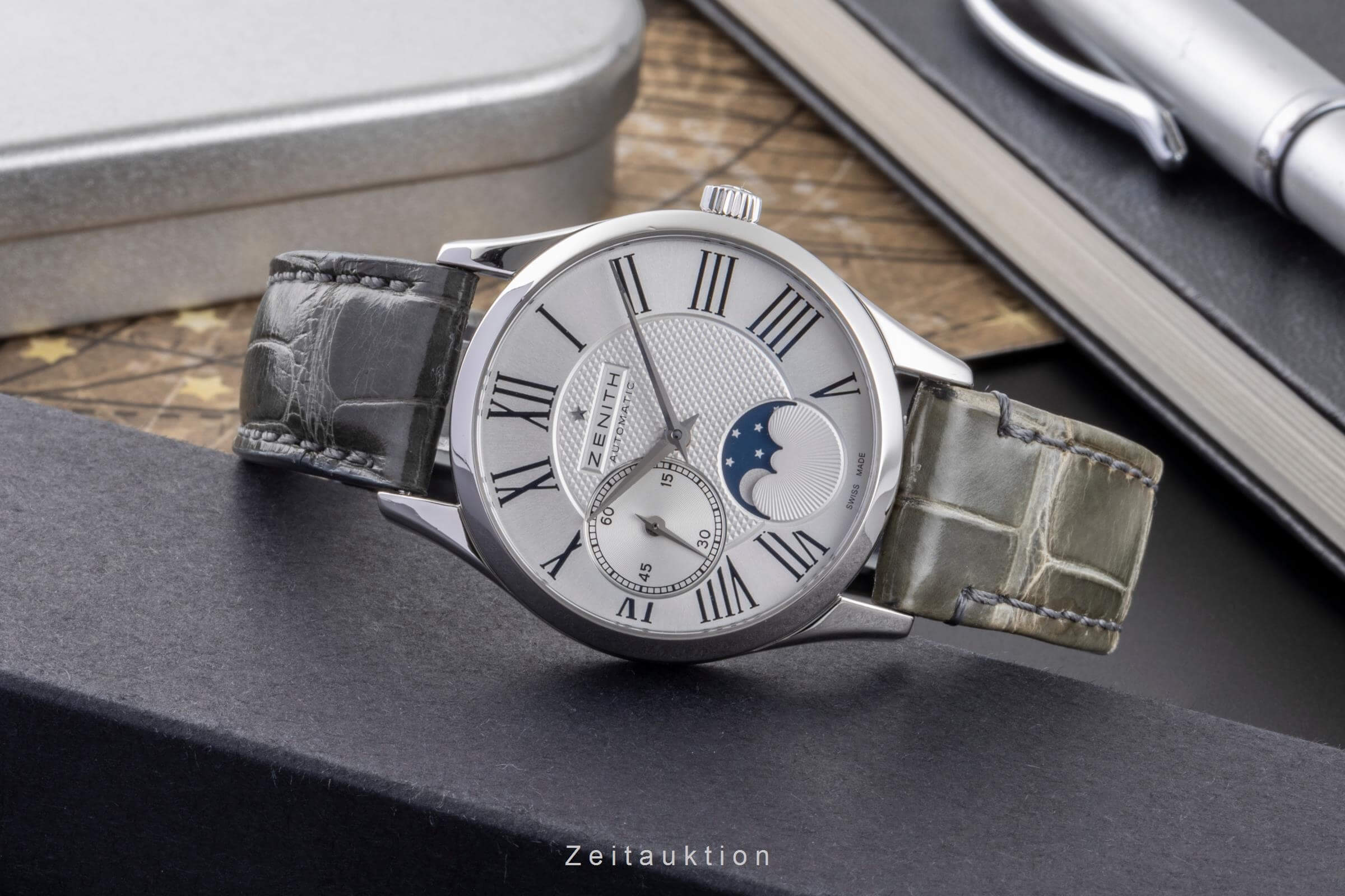 Zenith Elite Ultra Thin Moonphase Edelstahl Automatik Damenuhr Ref. 03.2310.692  [2406401]