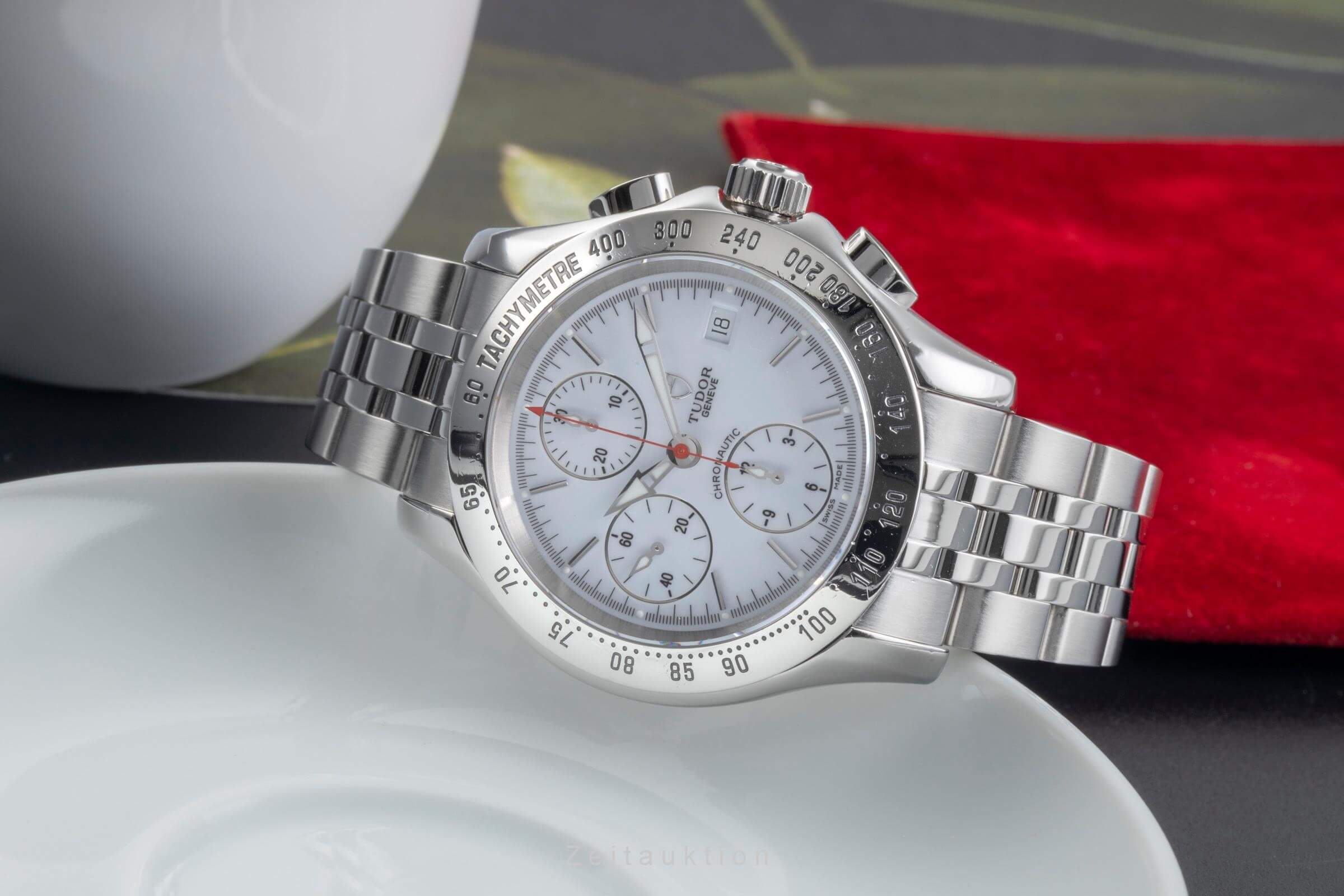 Tudor Chronautic cronografo acciaio automatismo orologio da uomo 79380P  [2406402]