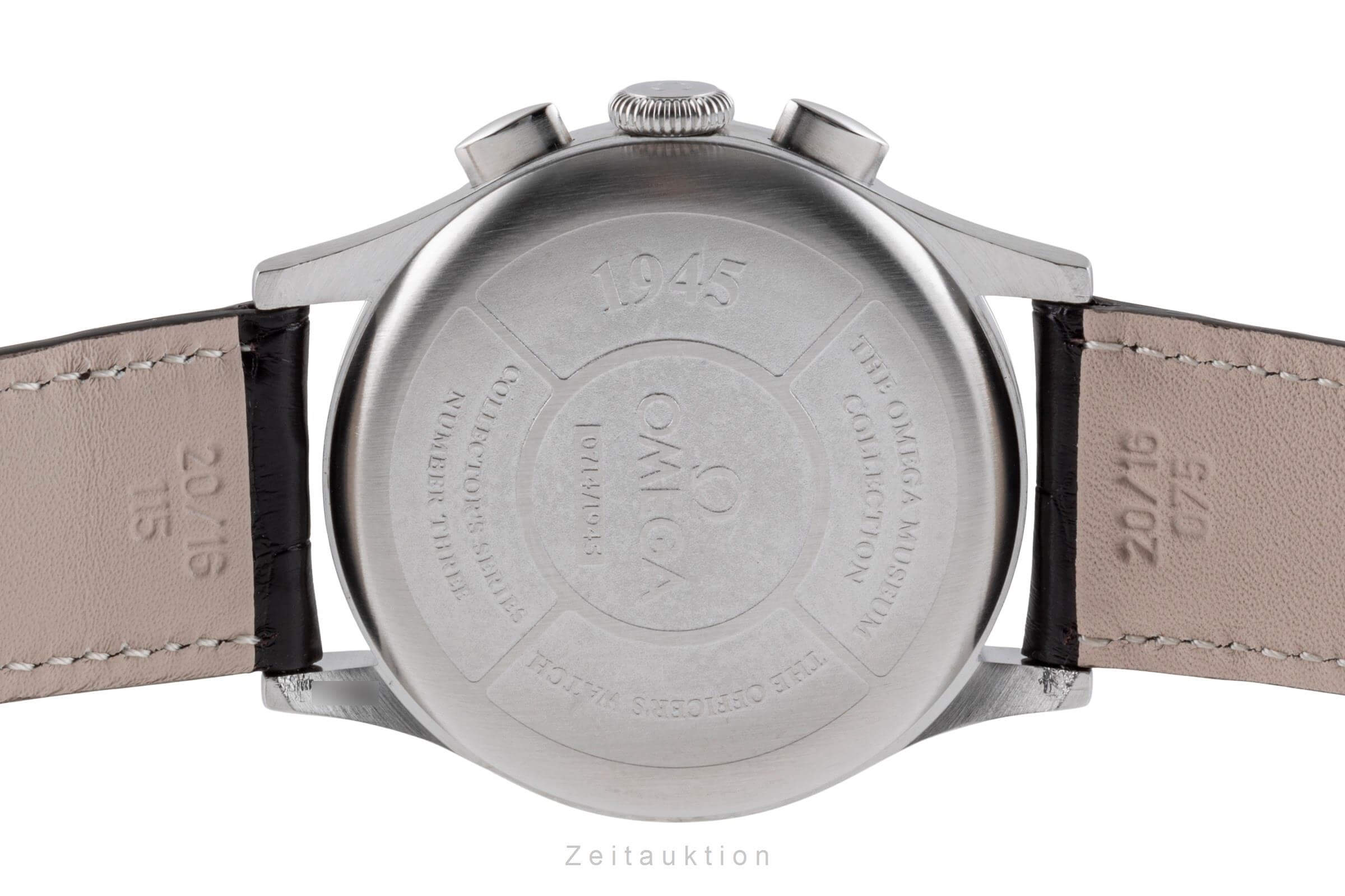 Omega Museum cronógrafo acero cuerda manual 3200