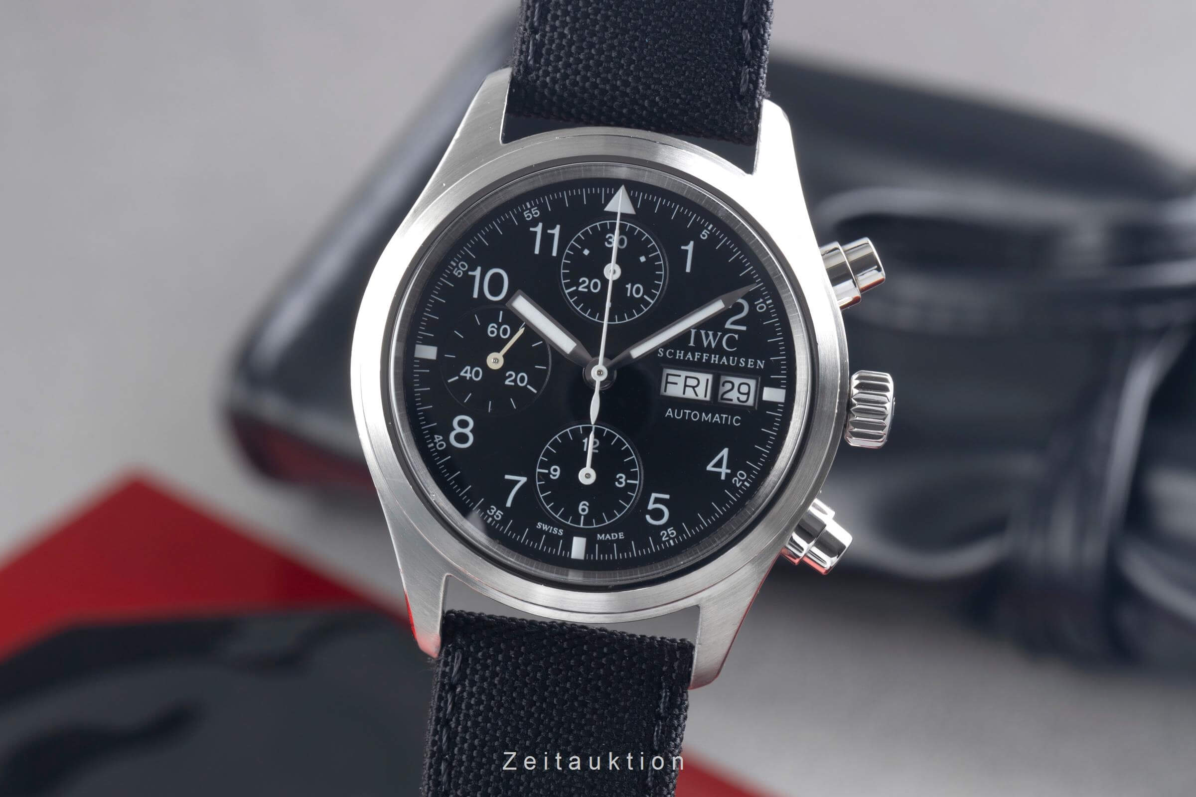 IWC Fliegerchronograph cronografo acciaio automatismo orologio da uomo IW370603 LP: 7900EUR  [2406413]