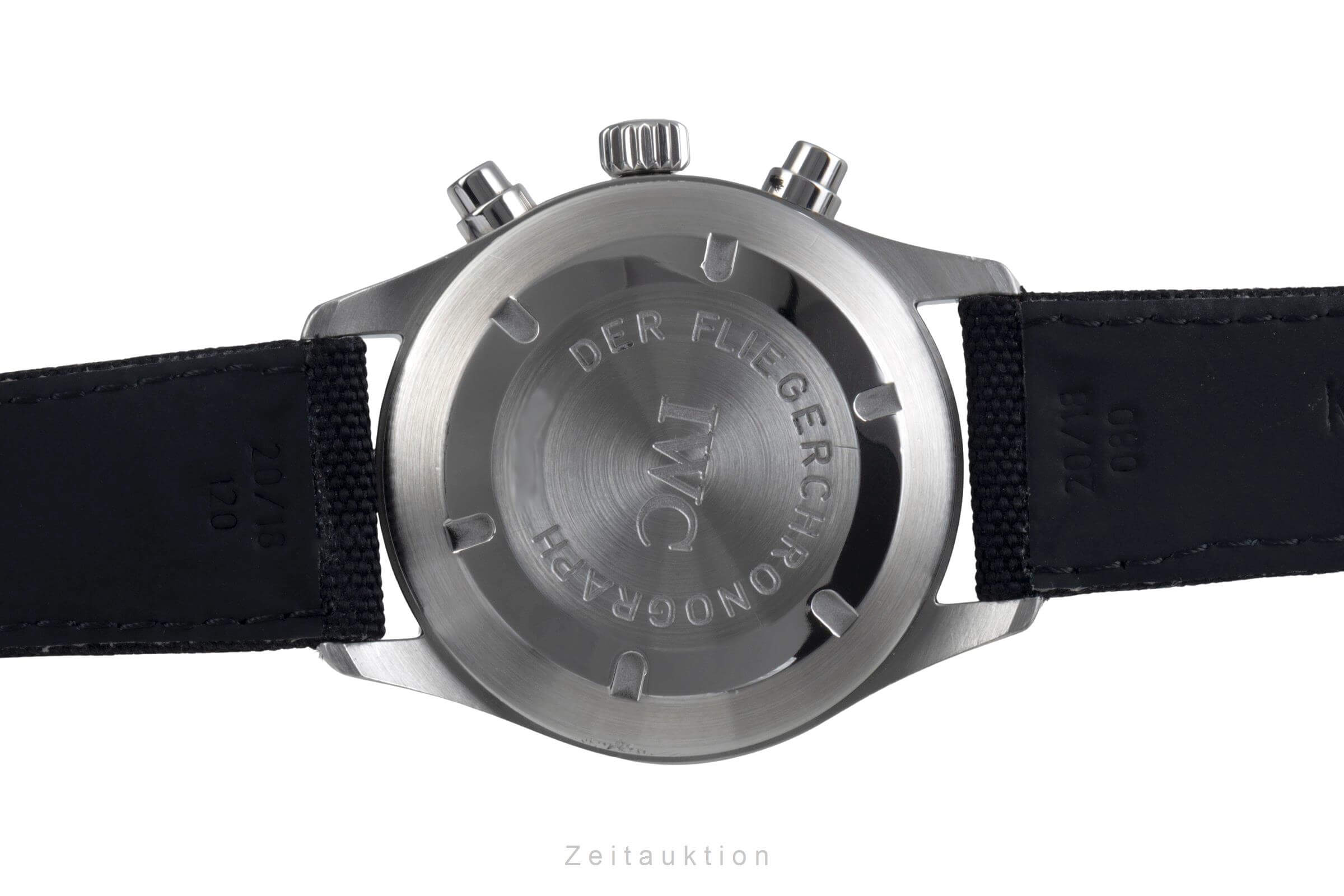 IWC Fliegerchronograph chronographe acier automatique montre pour hommes IW370603 LP: 7900EUR  [2406413]