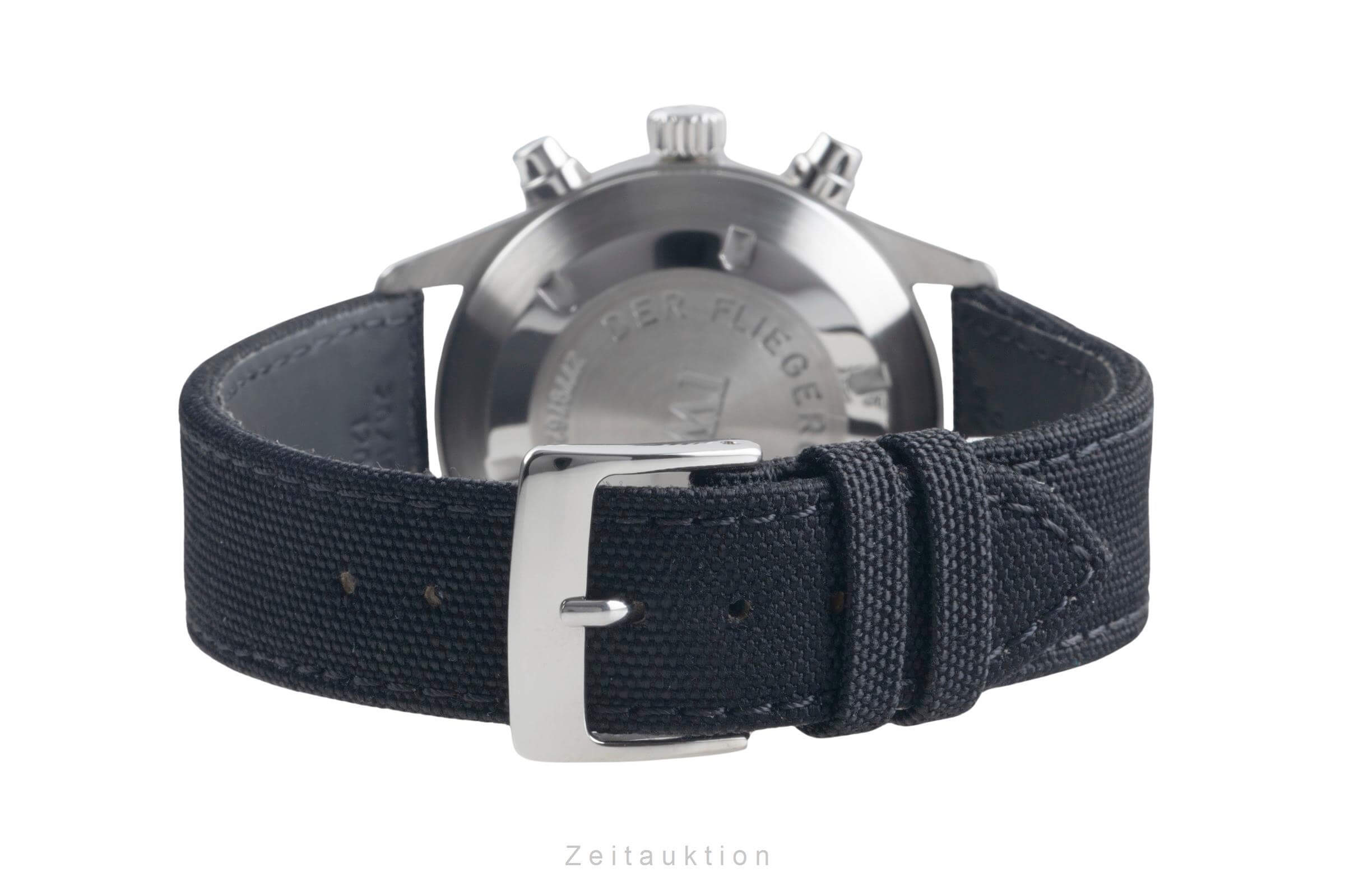 IWC Fliegerchronograph chronographe acier automatique montre pour hommes IW370603 LP: 7900EUR  [2406413]