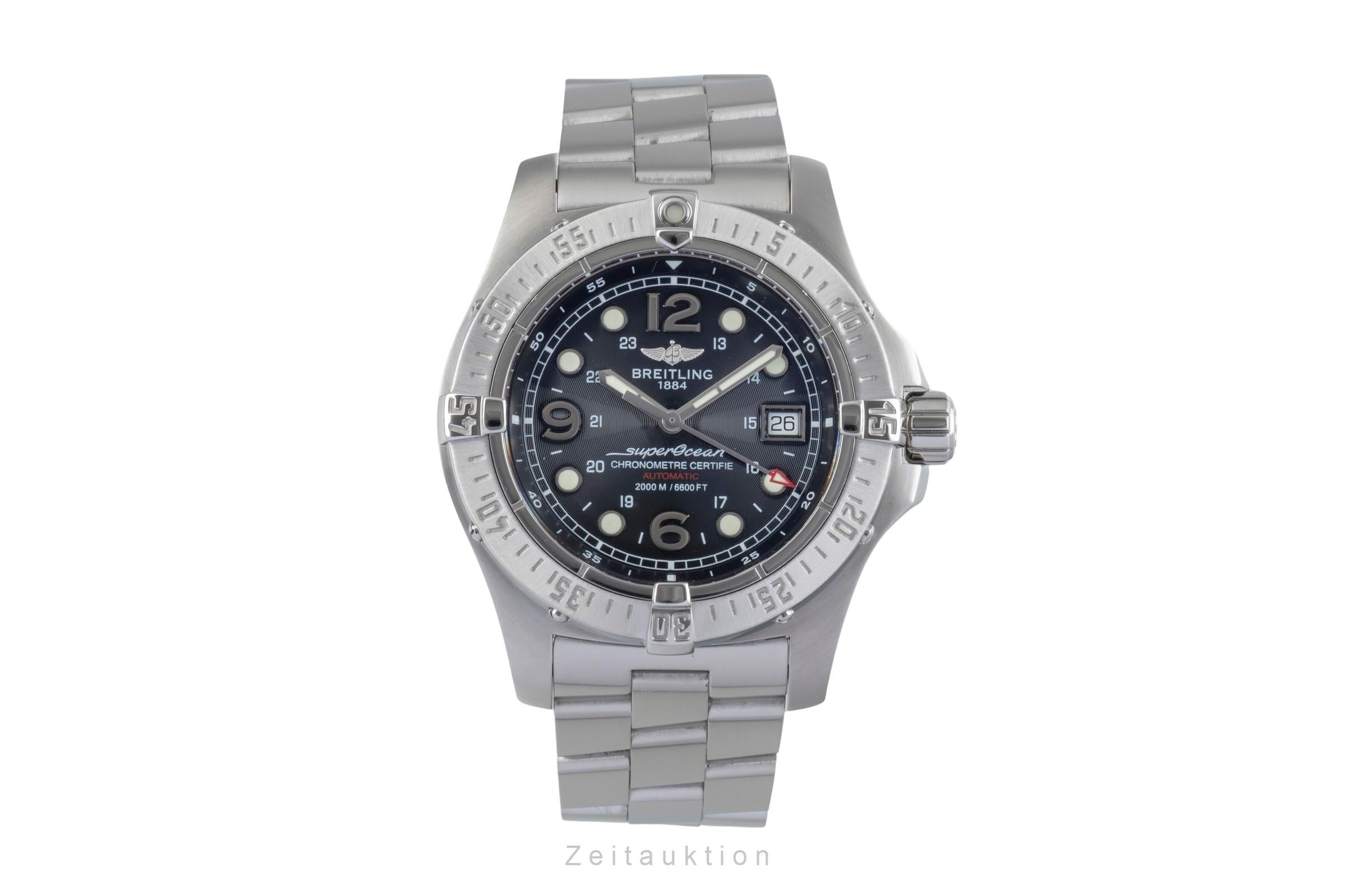 Breitling Superocean acero automático reloj para caballeros A17390-308  [2406418]