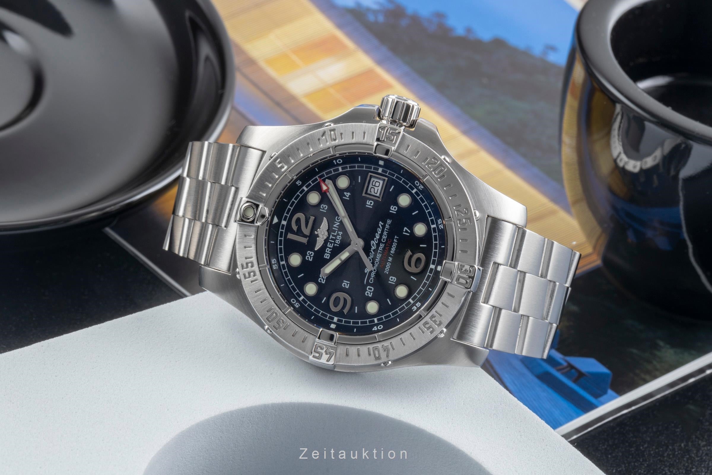Breitling Superocean acero automático reloj para caballeros A17390-308  [2406418]