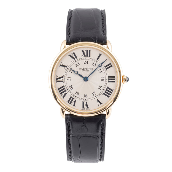 Cartier Ronde Louis or 18 ct à remontage manuel montre pour hommes W6800251  [2406427]