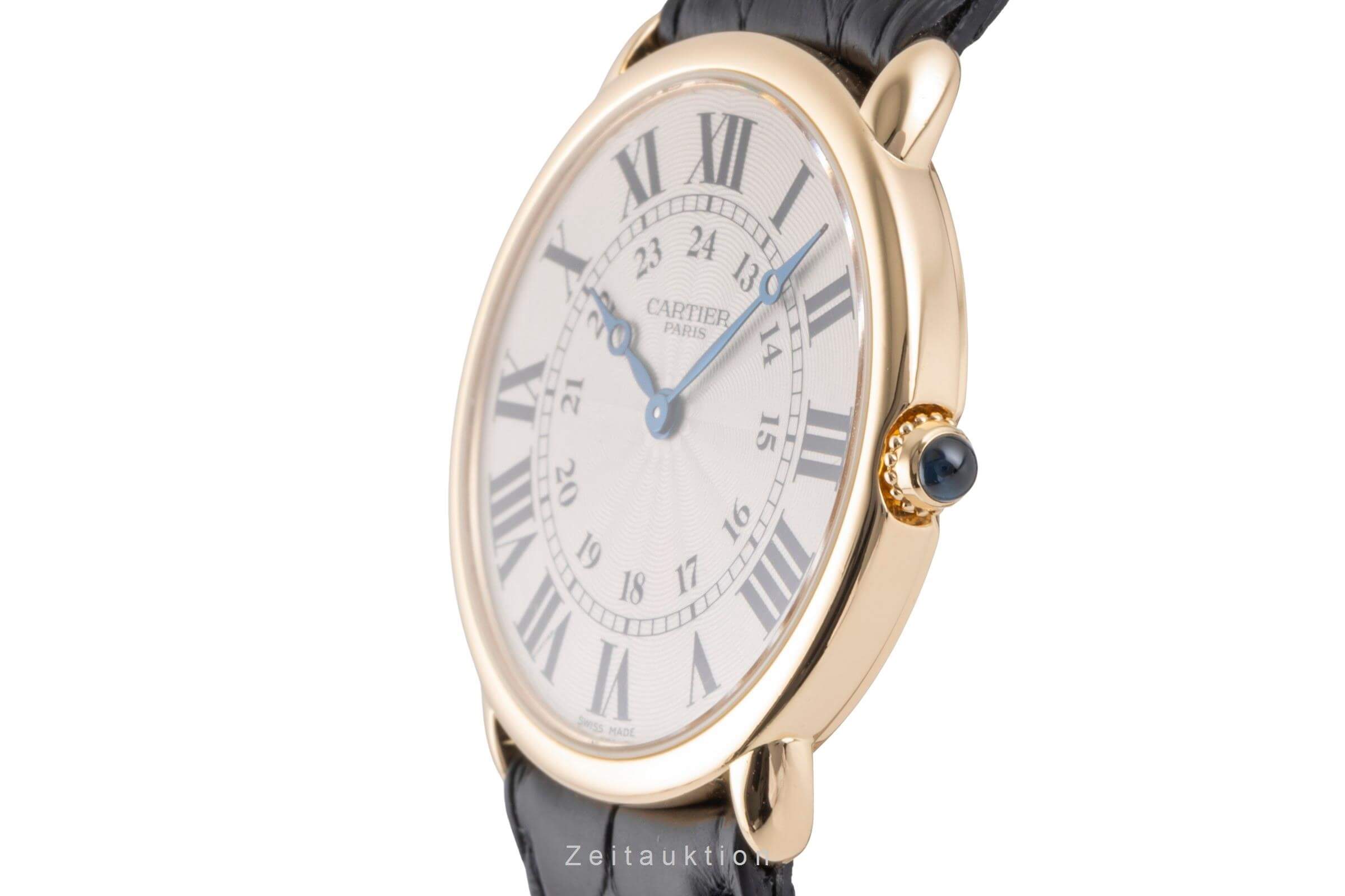 Cartier Ronde Louis or 18 ct à remontage manuel montre pour hommes W6800251  [2406427]
