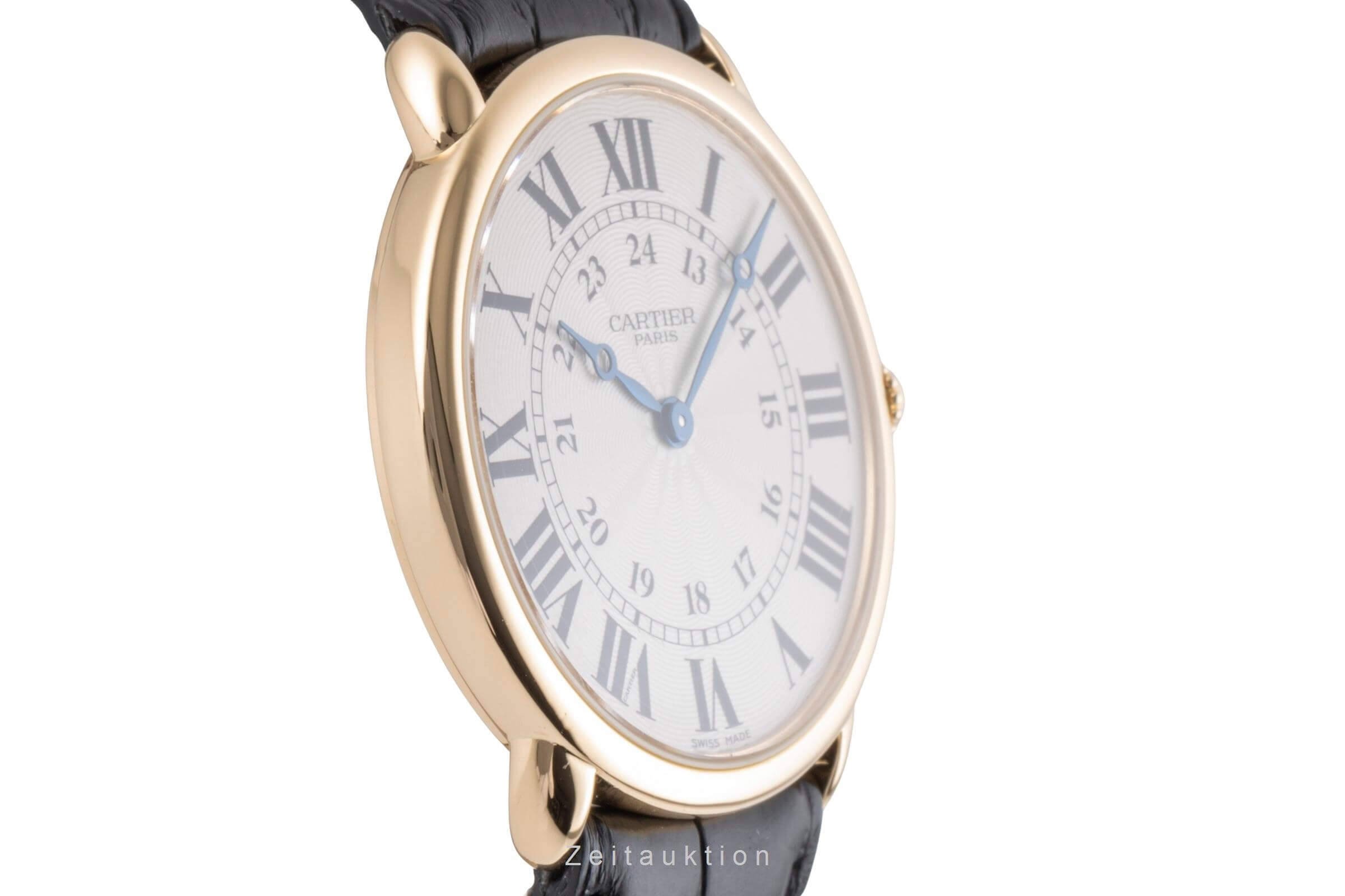 Cartier Ronde Louis or 18 ct à remontage manuel montre pour hommes W6800251  [2406427]