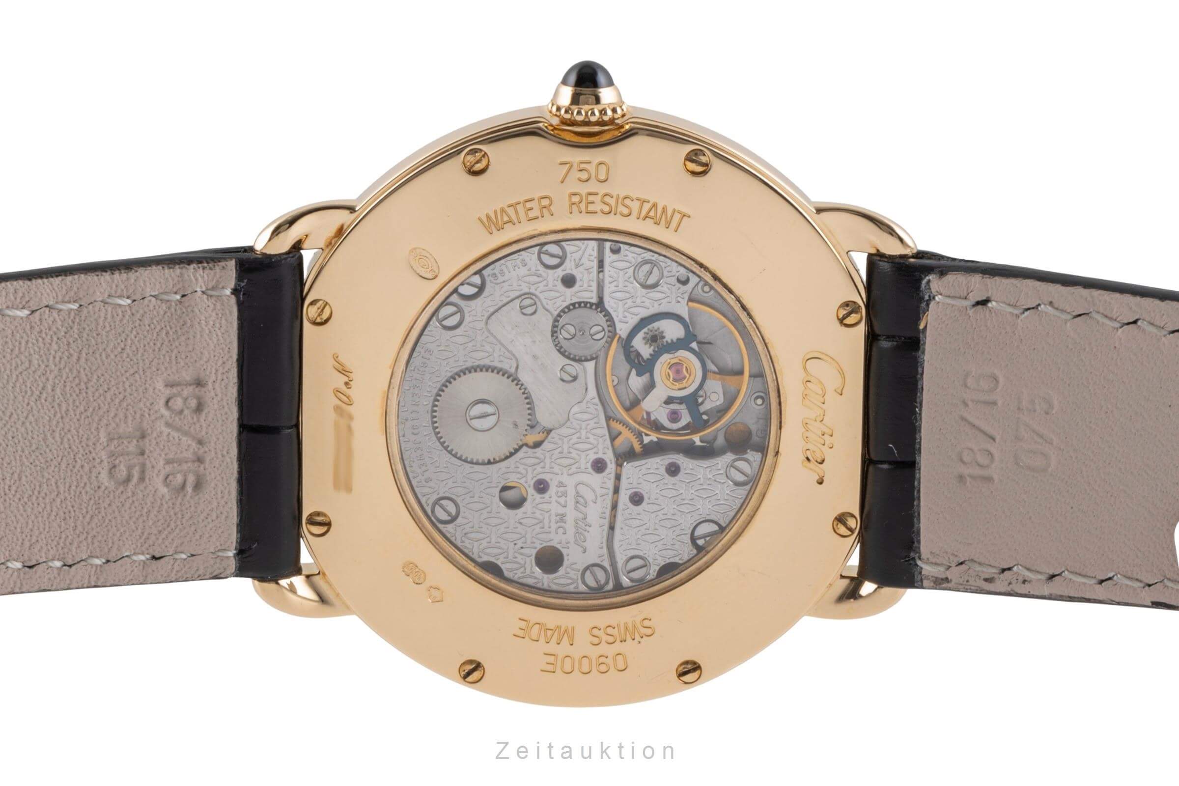 Cartier Ronde Louis or 18 ct à remontage manuel montre pour hommes W6800251  [2406427]