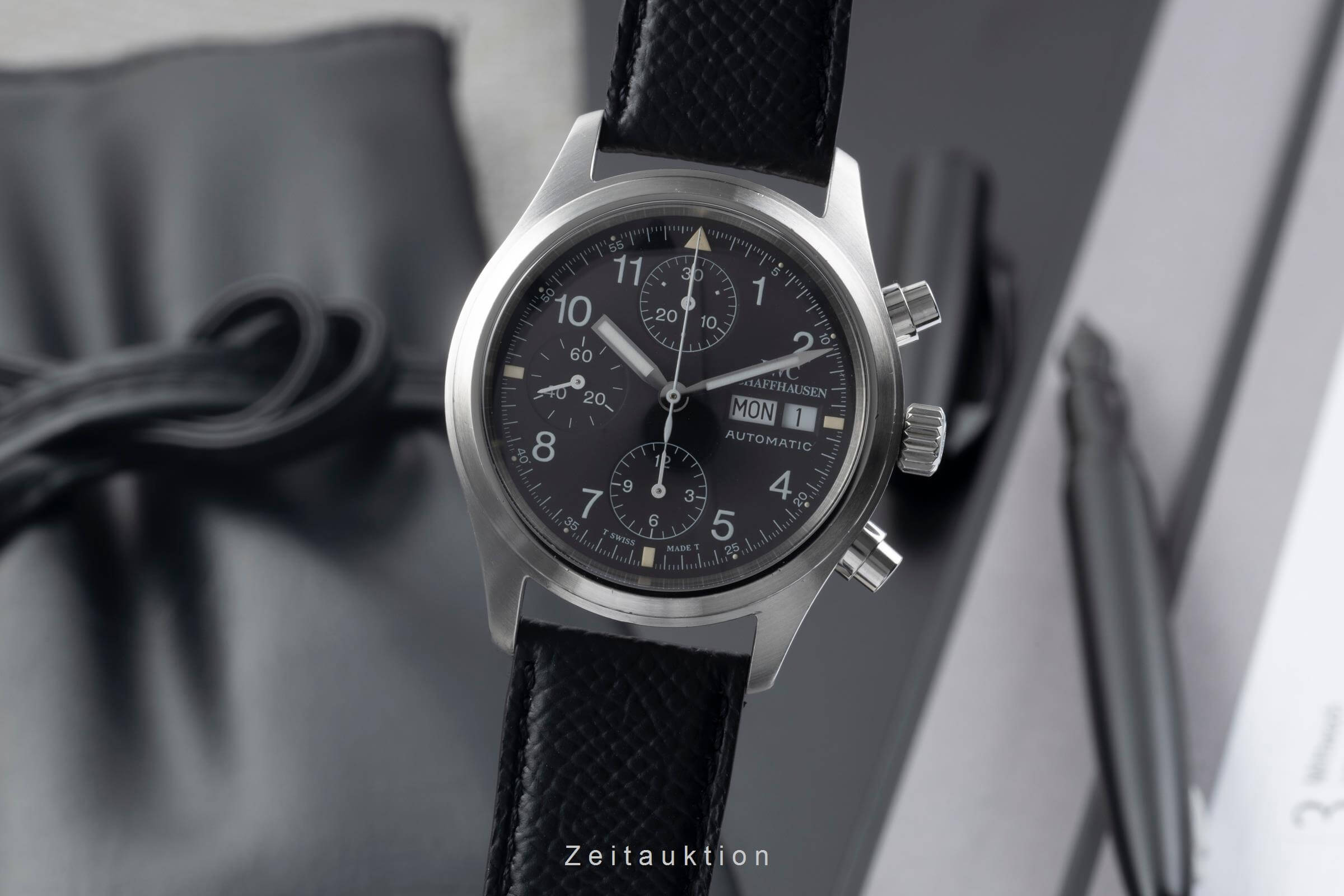 IWC Fliegerchronograph cronografo acciaio automatismo orologio da uomo IW370607  [2406458]