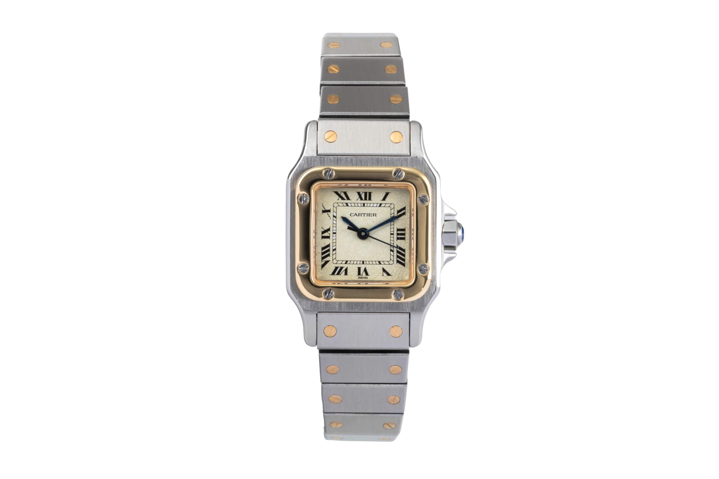 Cartier Santos acero / oro automático reloj para damas   [2406472]