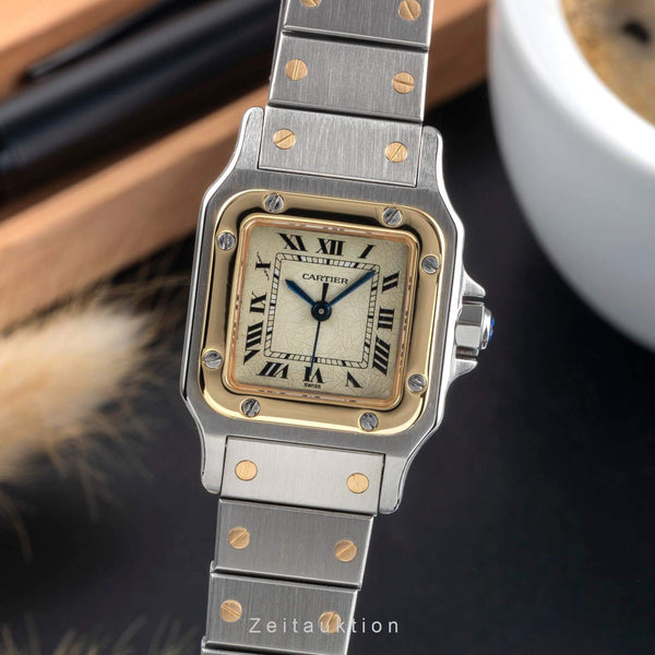 Cartier Santos acero / oro automático reloj para damas   [2406472]
