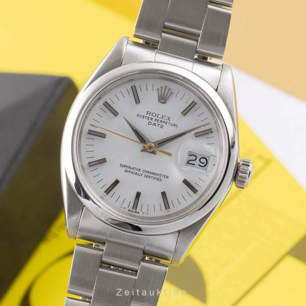 Rolex Date acciaio automatismo orologio da uomo 1500 Vintage  [2406481]