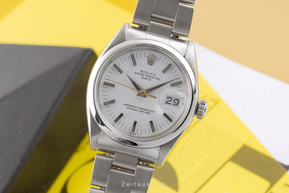 Rolex Date acero automático reloj para caballeros 1500 Vintage  [2406481]
