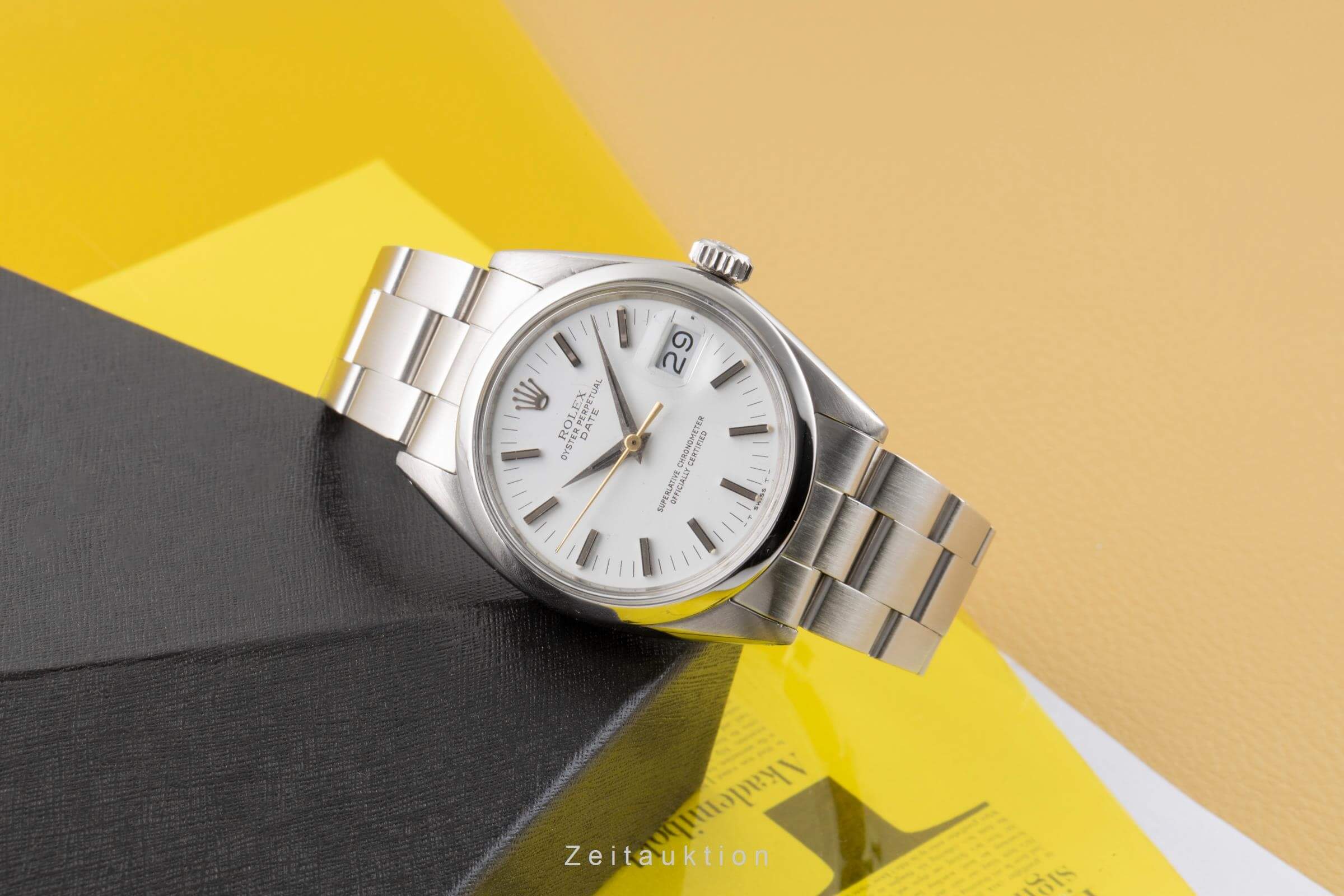 Rolex Date acciaio automatismo orologio da uomo 1500 Vintage  [2406481]