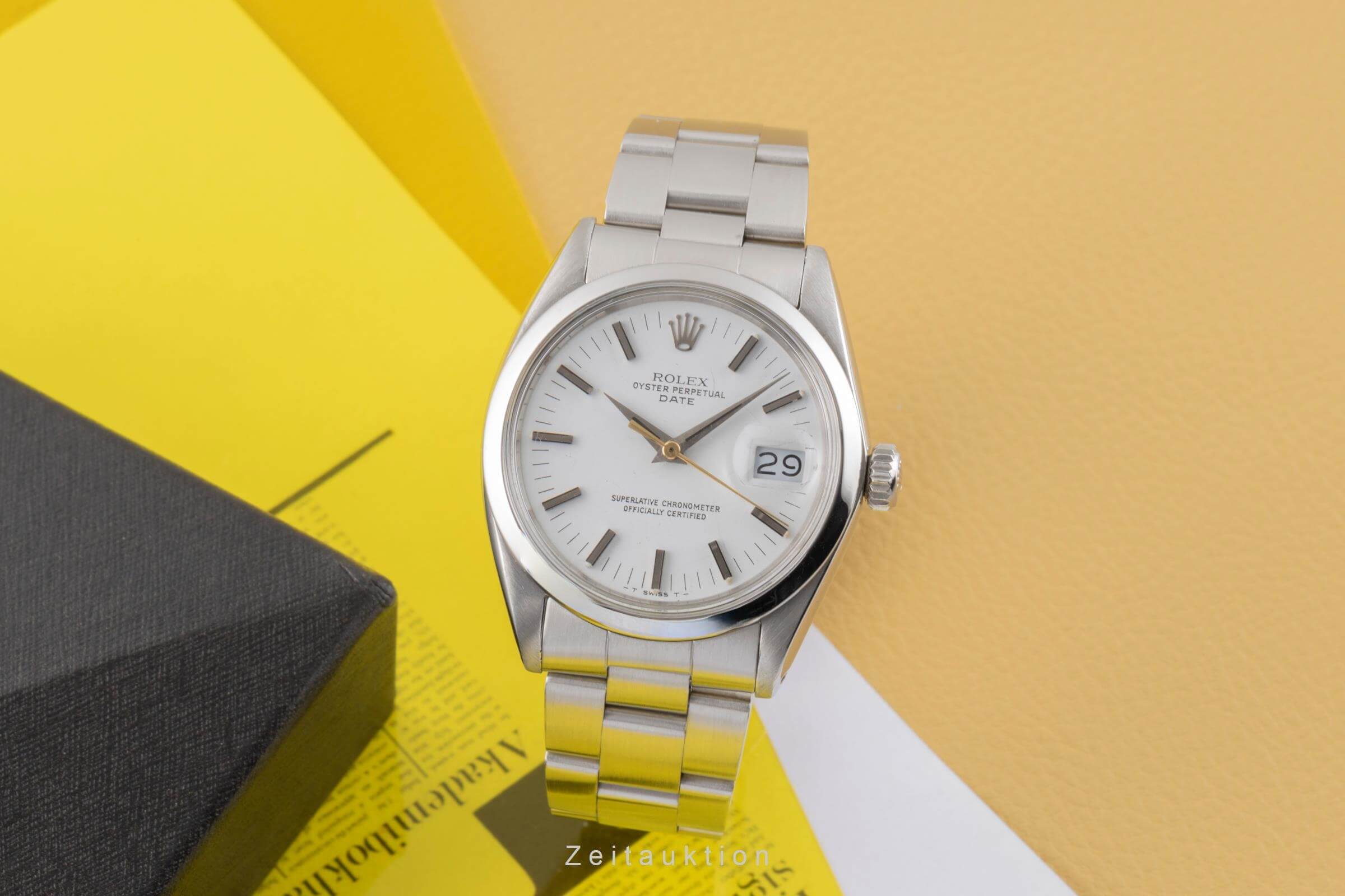 Rolex Date acciaio automatismo orologio da uomo 1500 Vintage  [2406481]